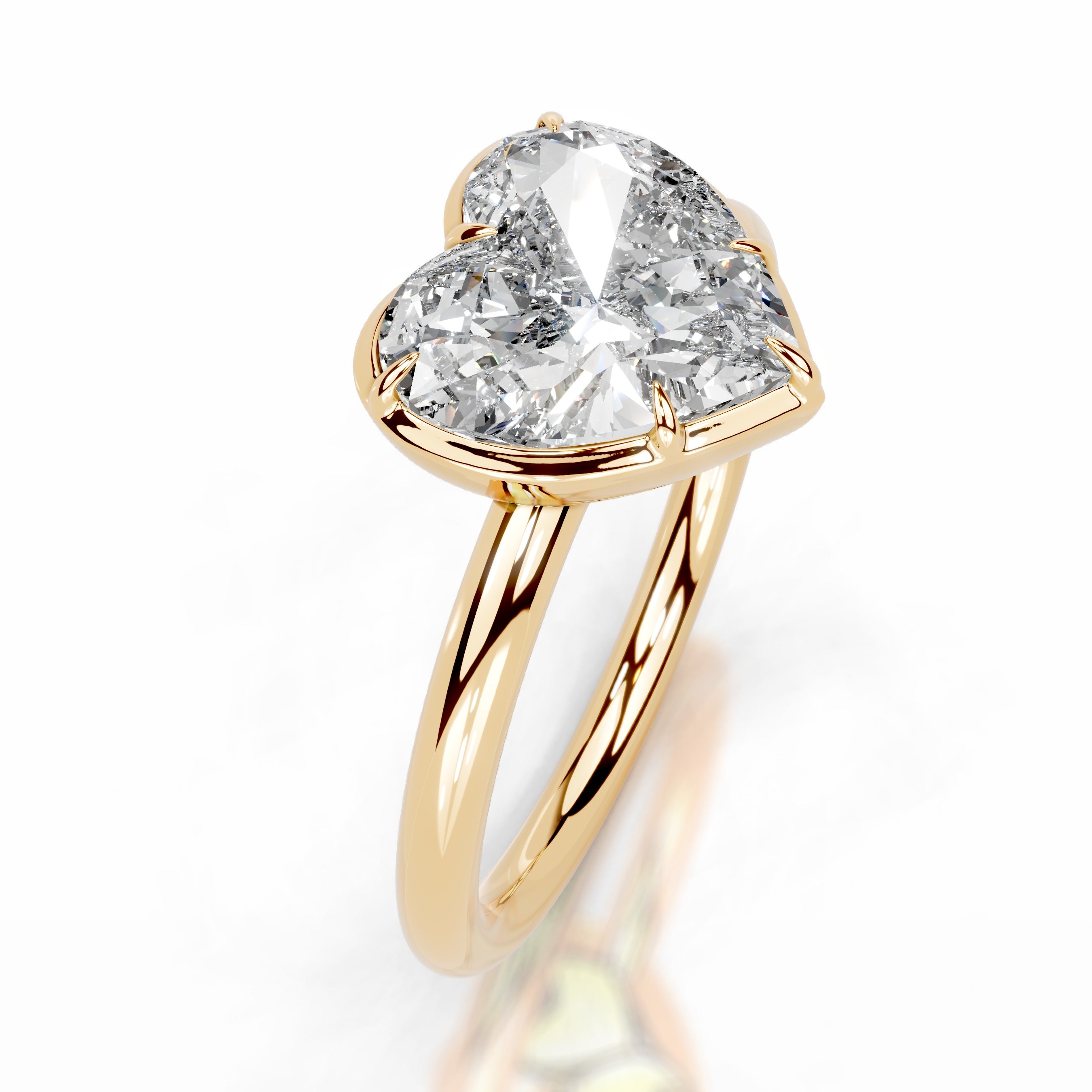 Narcisa Diamond Engagement Ring - 18K Yellow Gold