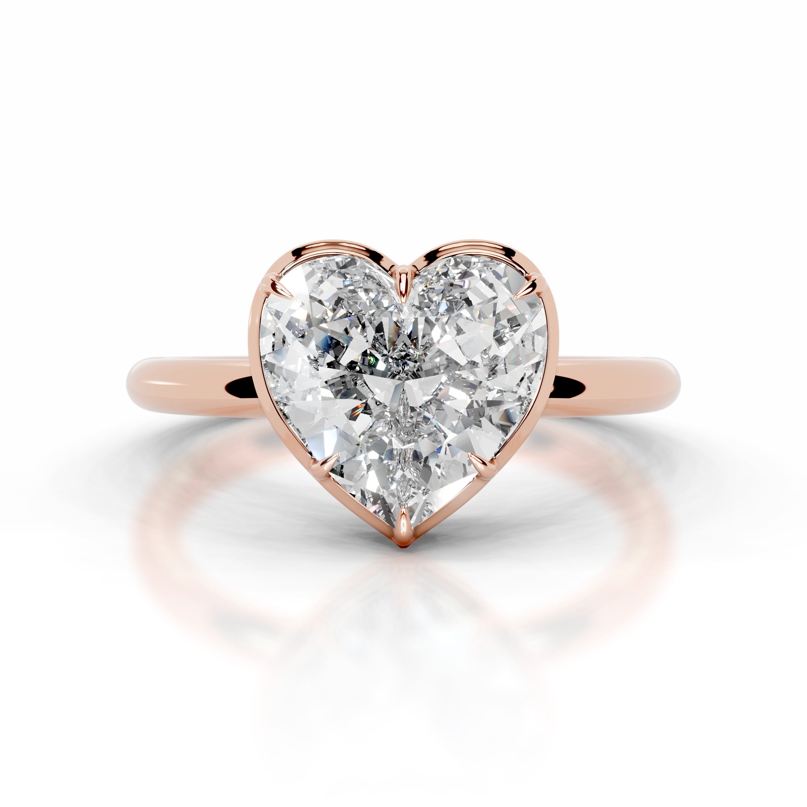 Narcisa Diamond Engagement Ring - 14K Rose Gold