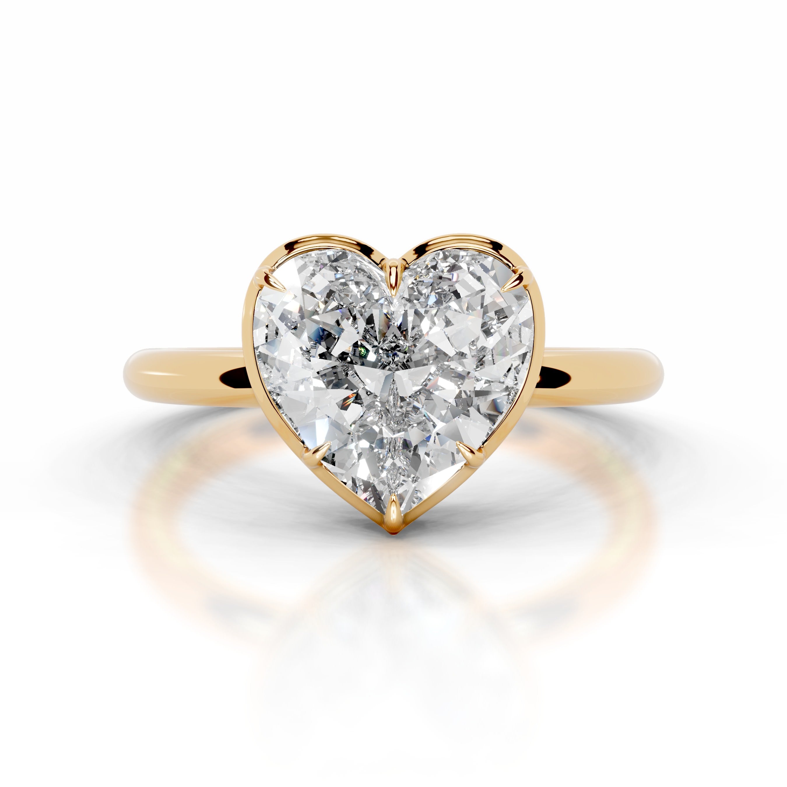 Narcisa Diamond Engagement Ring - 18K Yellow Gold