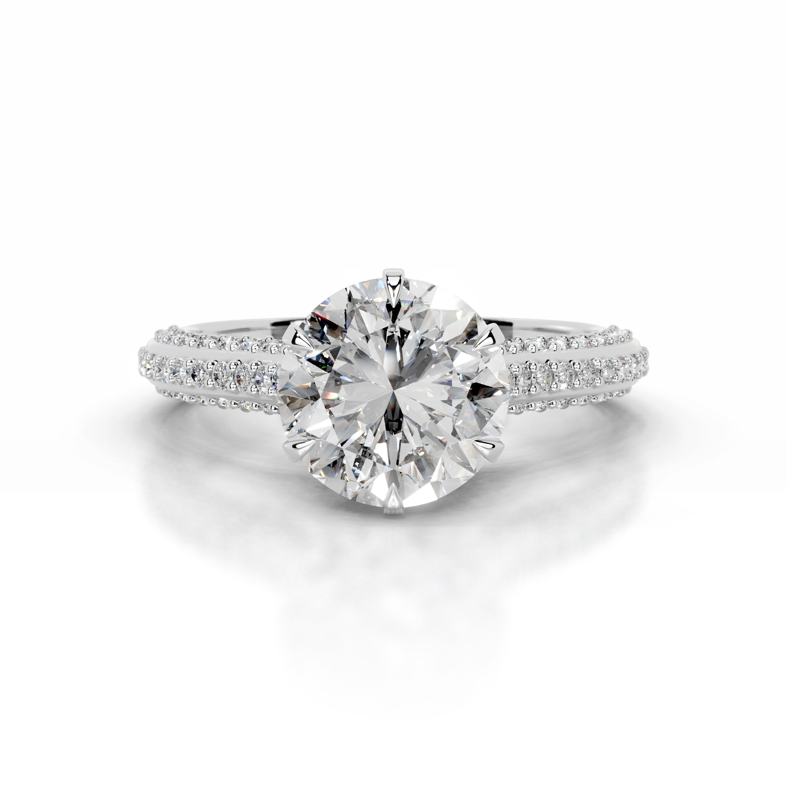 Joana  Diamond Engagement Ring - 14K White Gold