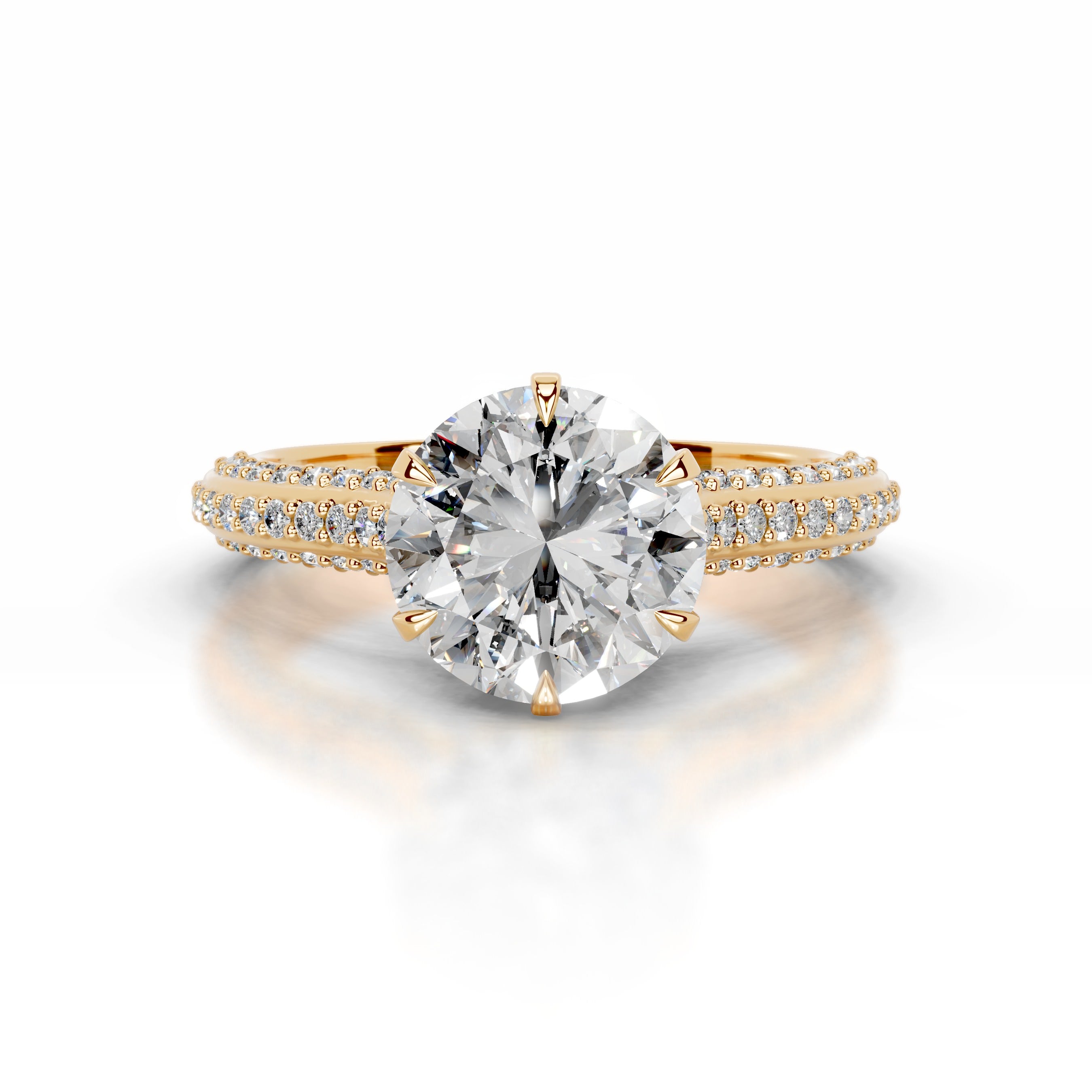 Joana  Diamond Engagement Ring - 18K Yellow Gold