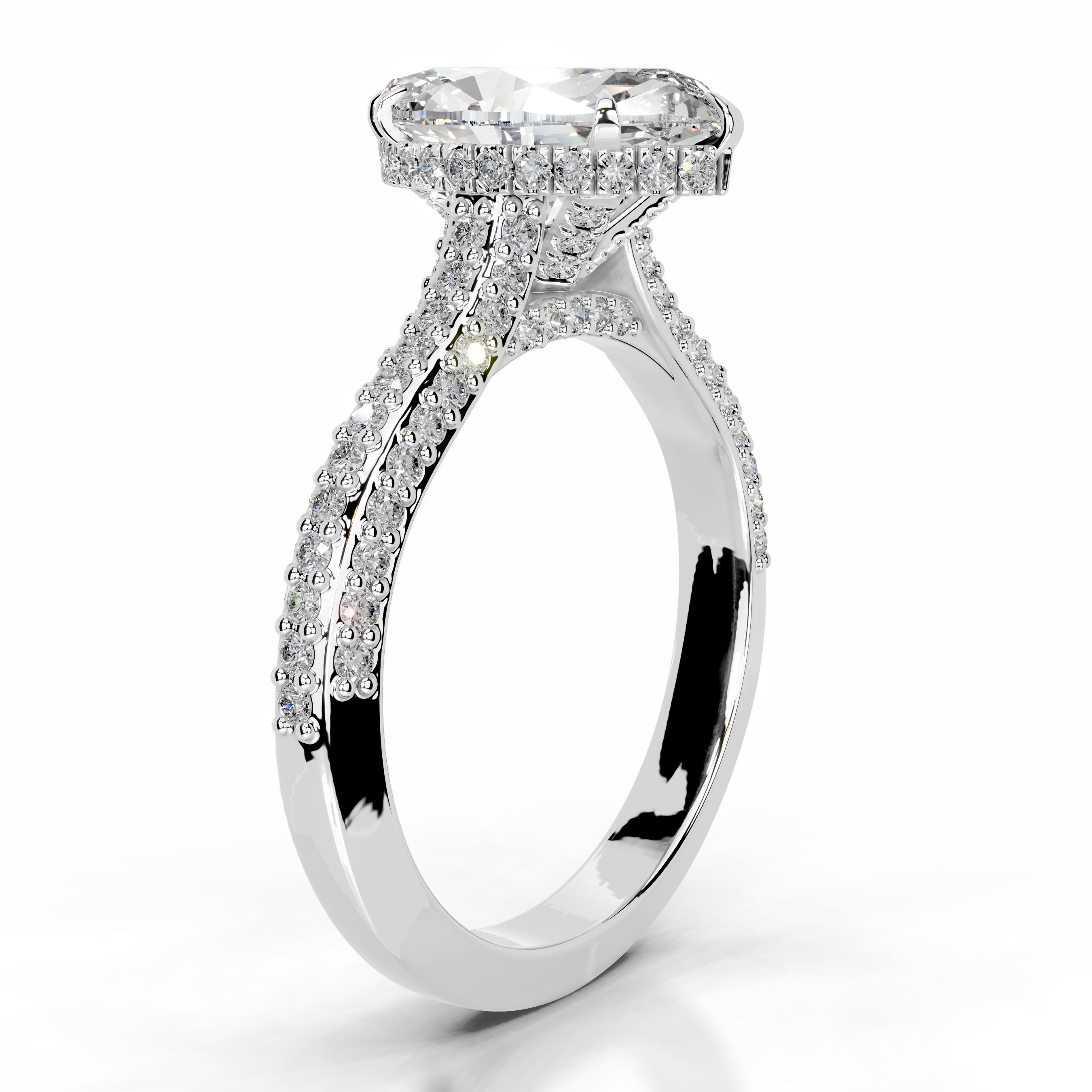 Joana  Diamond Engagement Ring - 14K White Gold