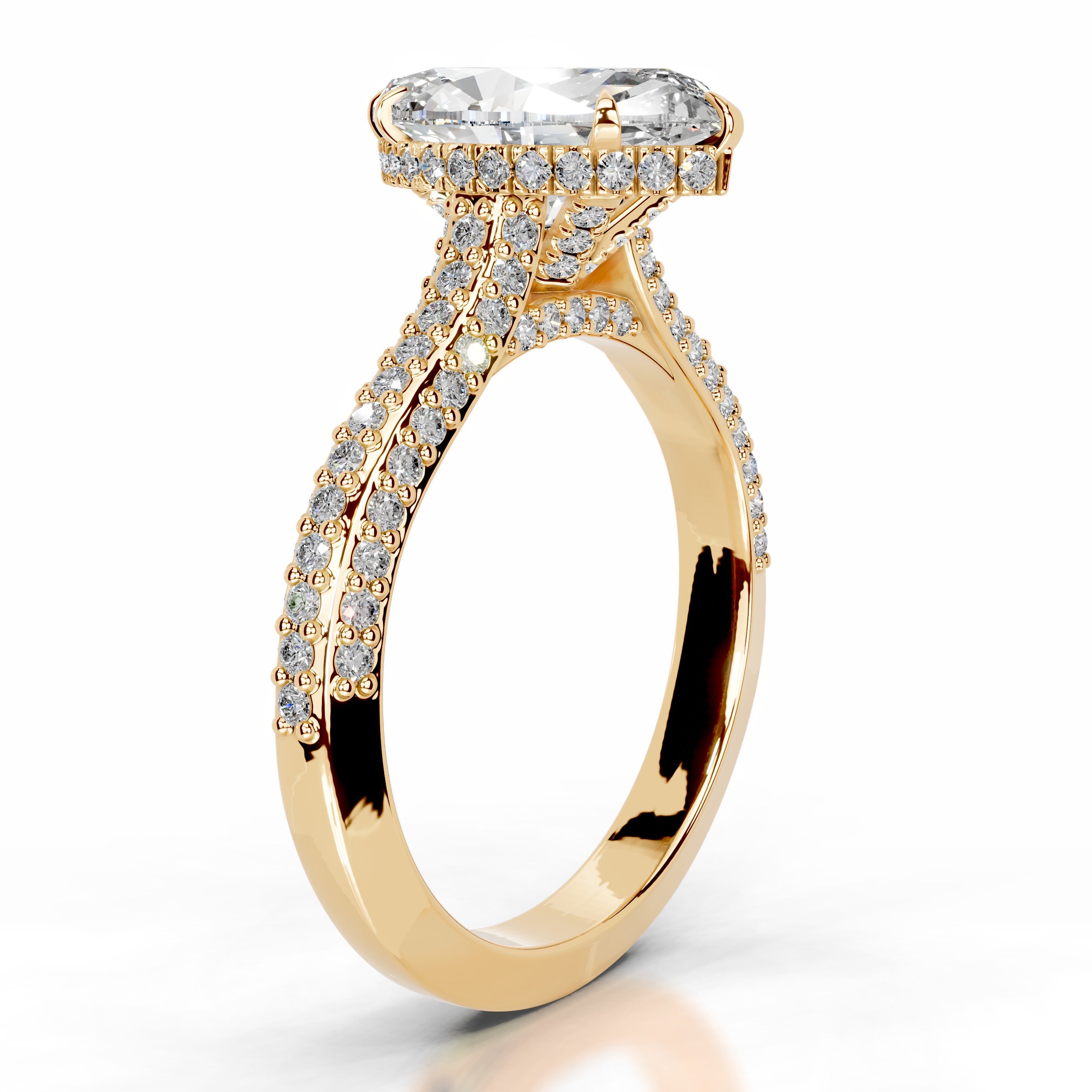 Joana  Diamond Engagement Ring - 18K Yellow Gold