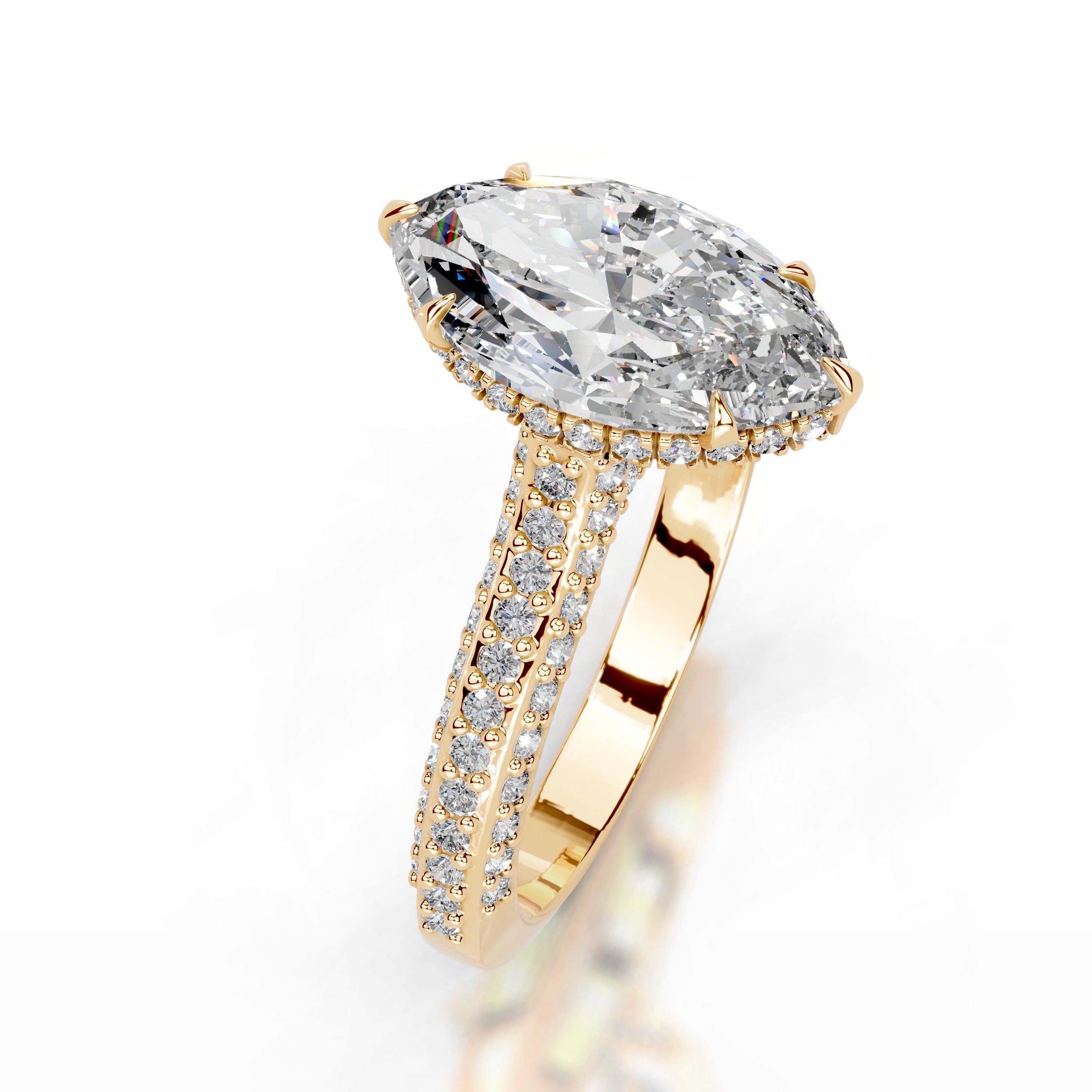 Joana  Diamond Engagement Ring - 18K Yellow Gold