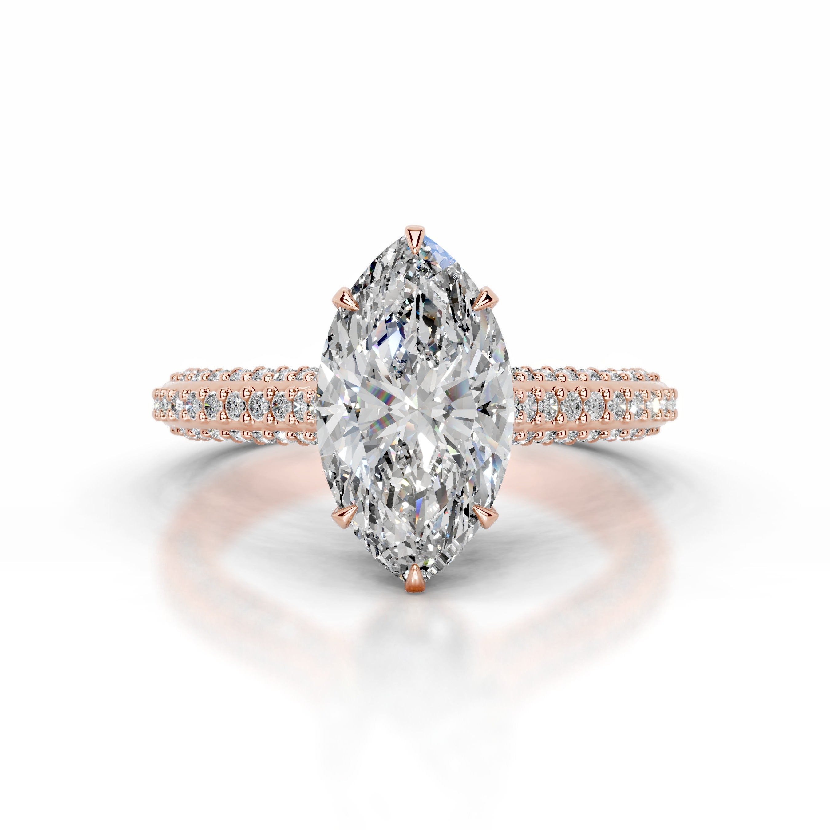 Joana Diamond Engagement Ring - 14K Rose Gold