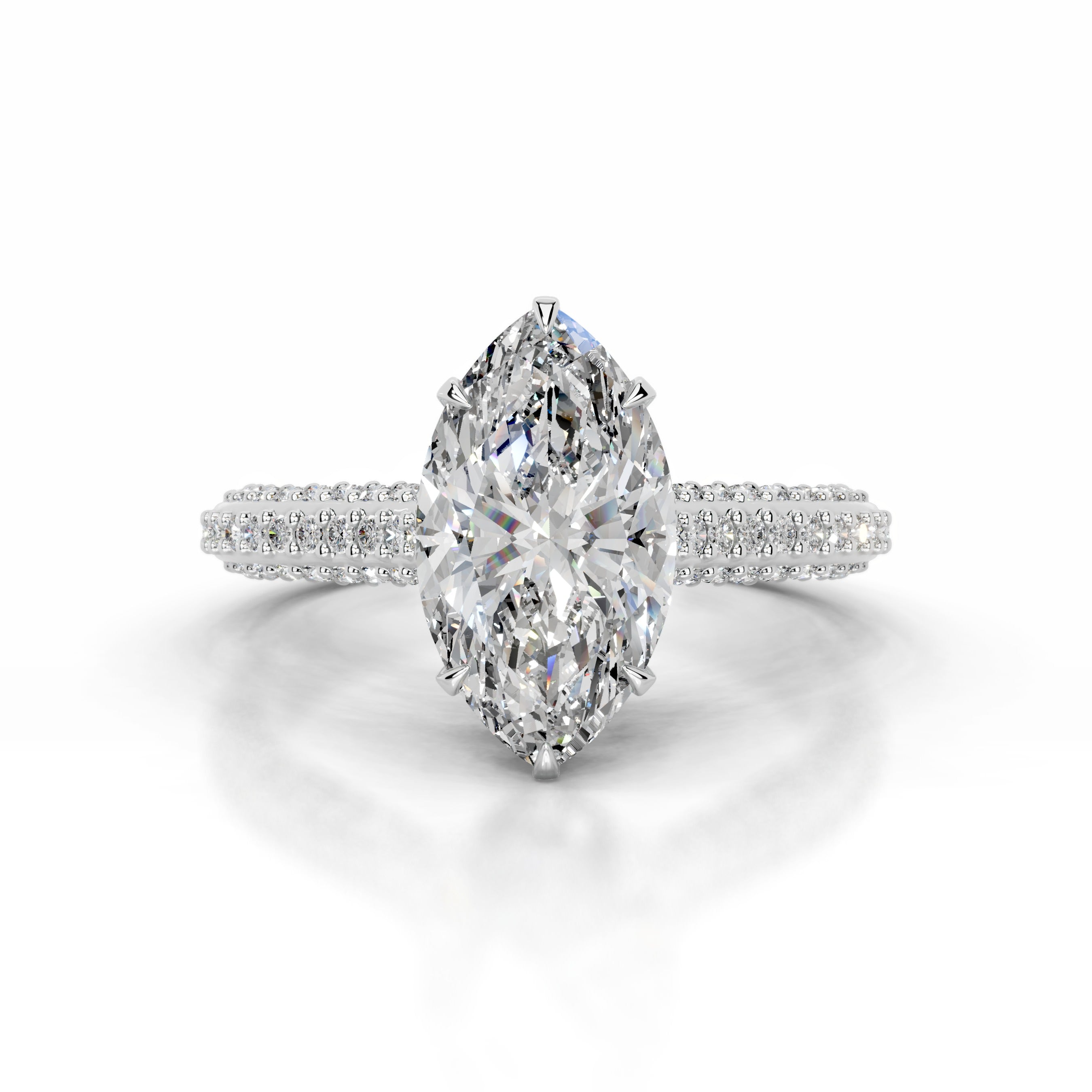 Joana  Diamond Engagement Ring - 14K White Gold