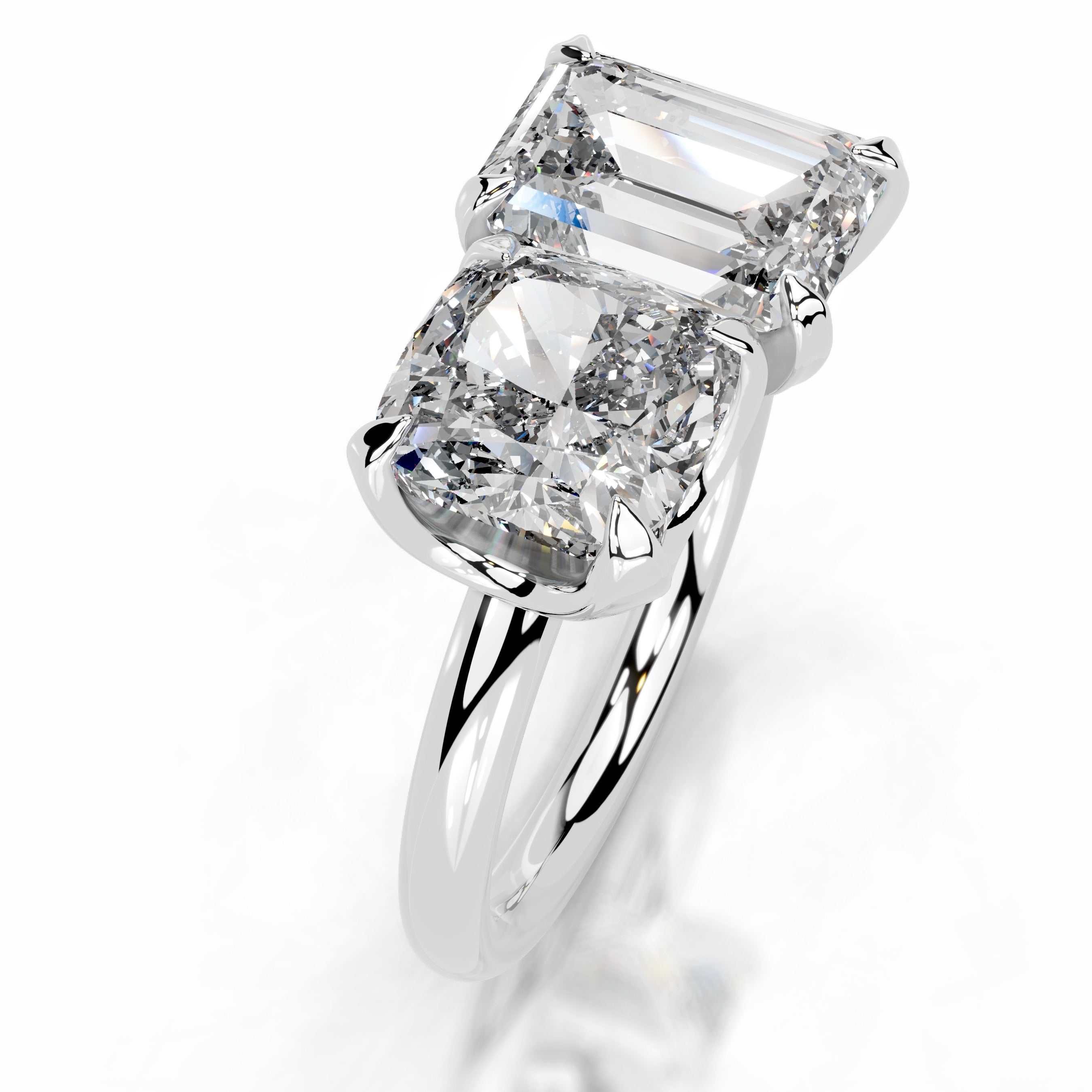 Dominique Diamond Engagement Ring - Platinum