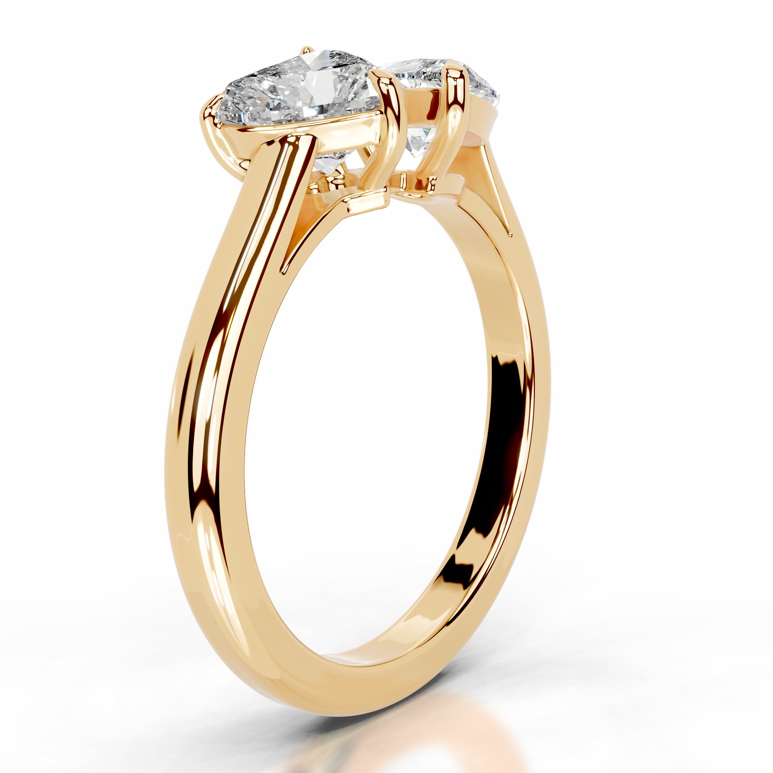 Shay Diamond Engagement Ring - 18K Yellow Gold