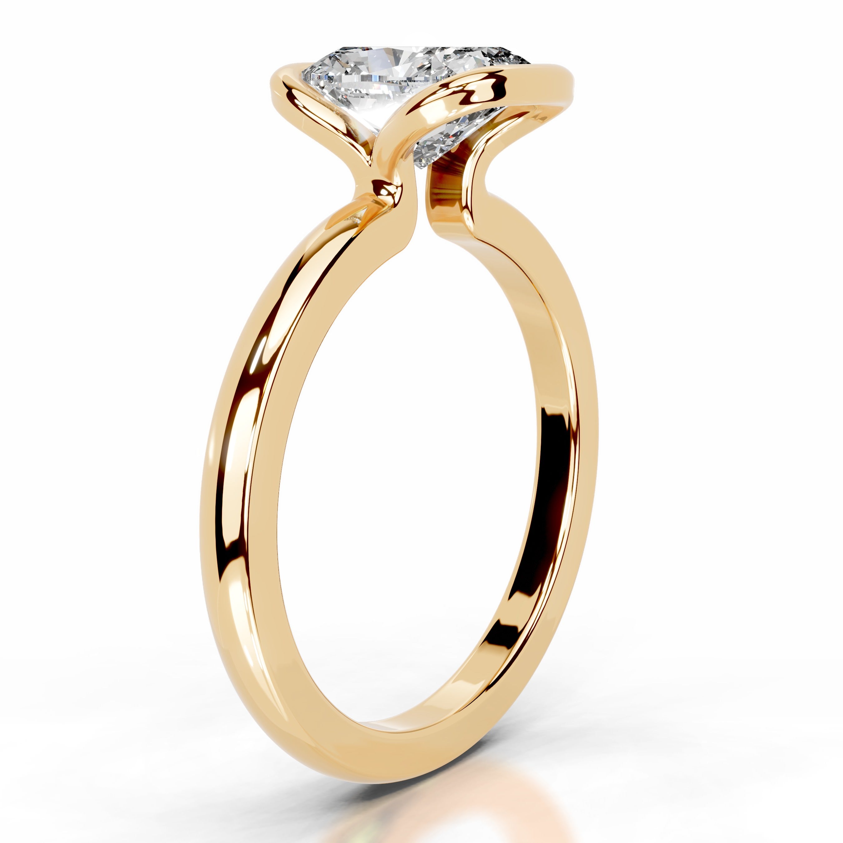 Thor Diamond Engagement Ring - 18K Yellow Gold