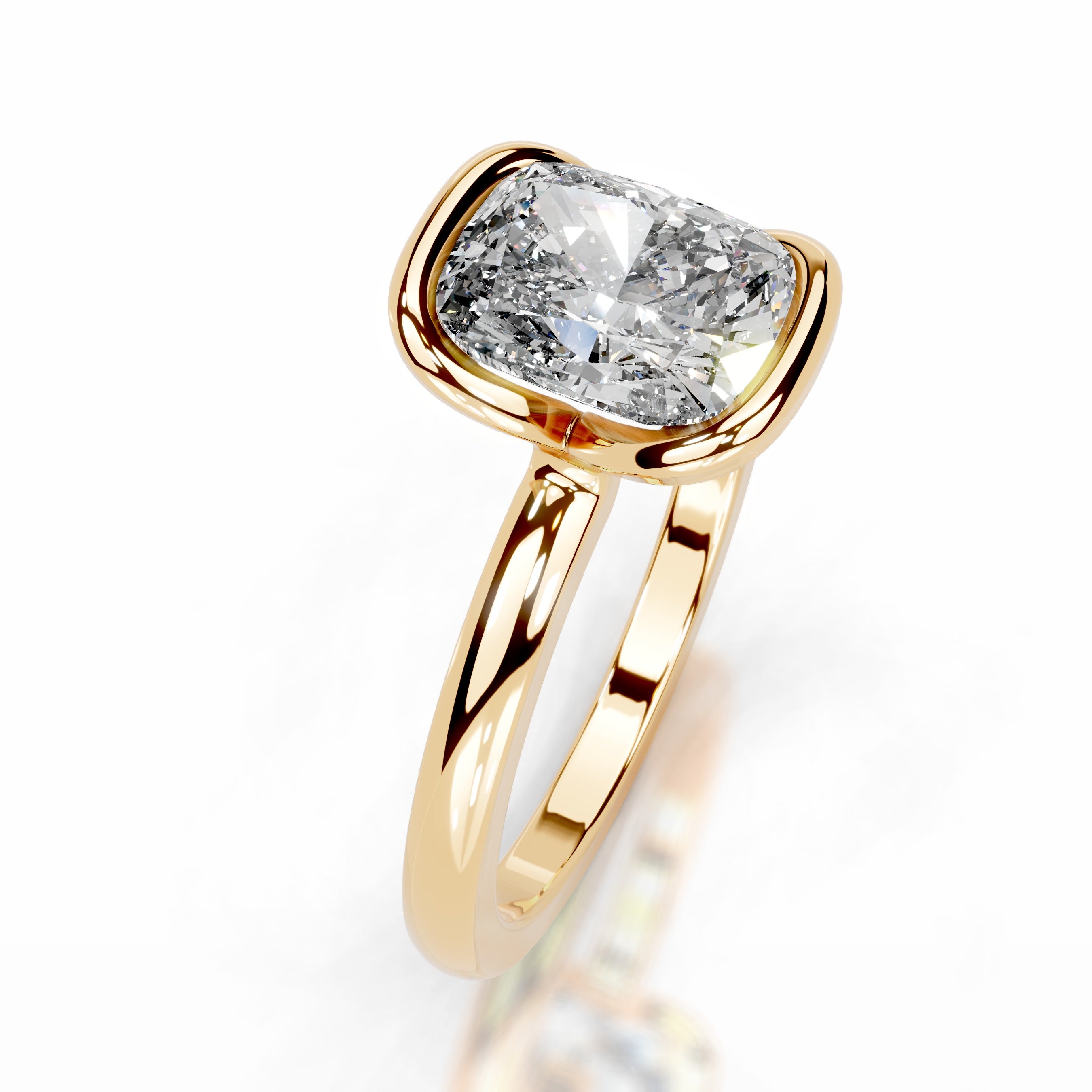 Thor Diamond Engagement Ring - 18K Yellow Gold