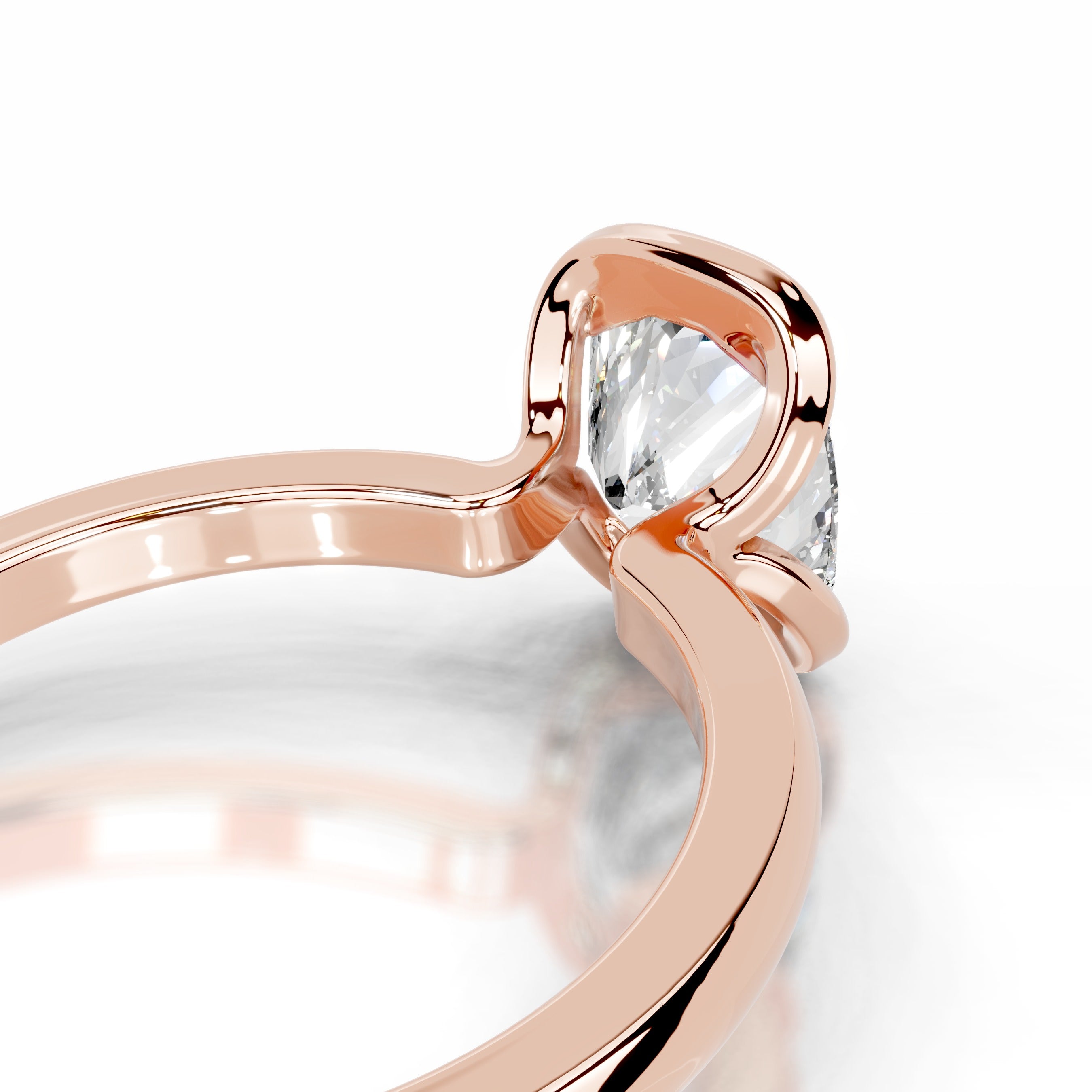 Thor Diamond Engagement Ring - 14K Rose Gold