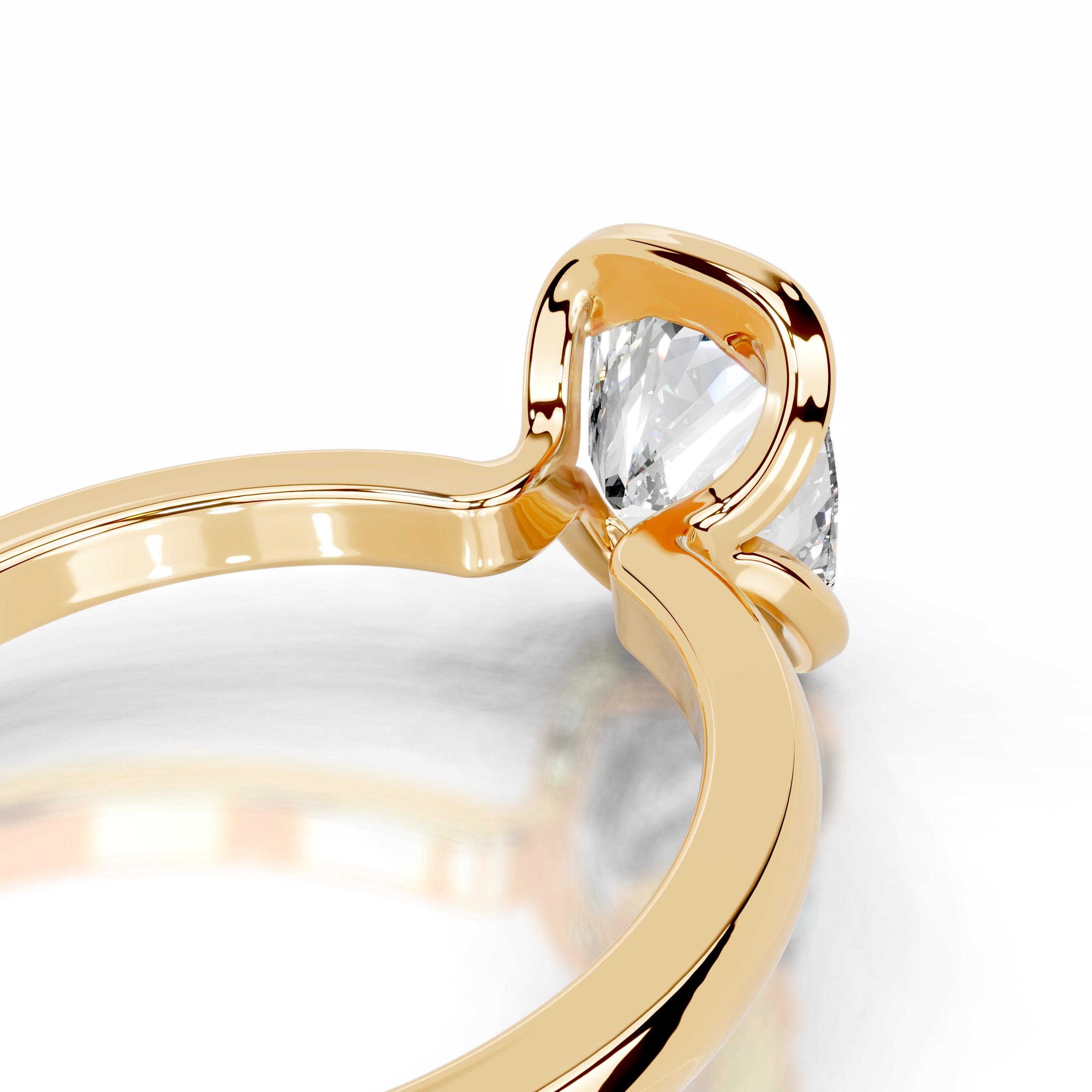 Thor Diamond Engagement Ring - 18K Yellow Gold