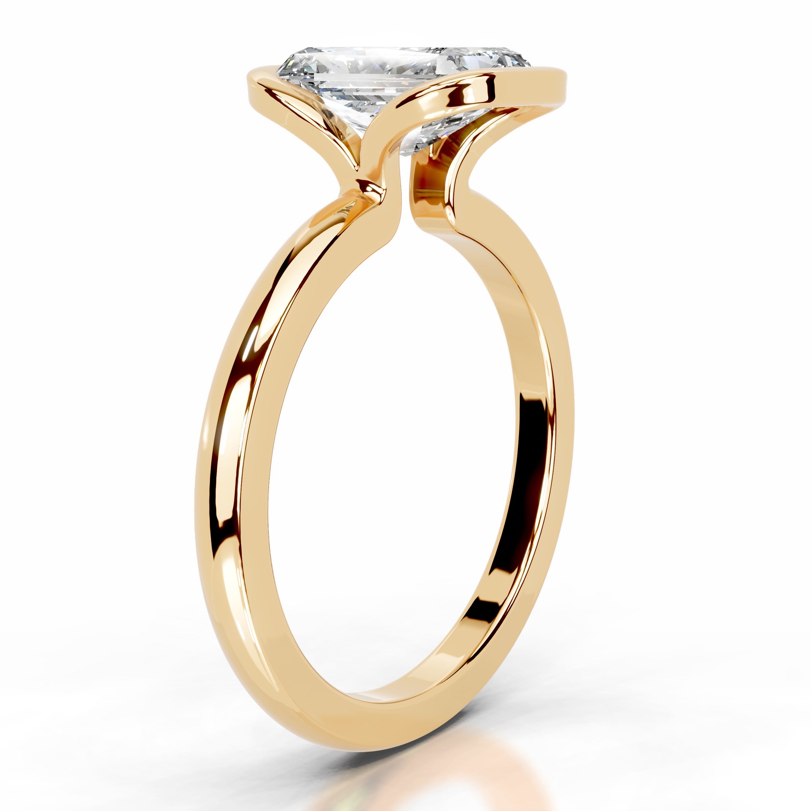 Thor Diamond Engagement Ring - 18K Yellow Gold