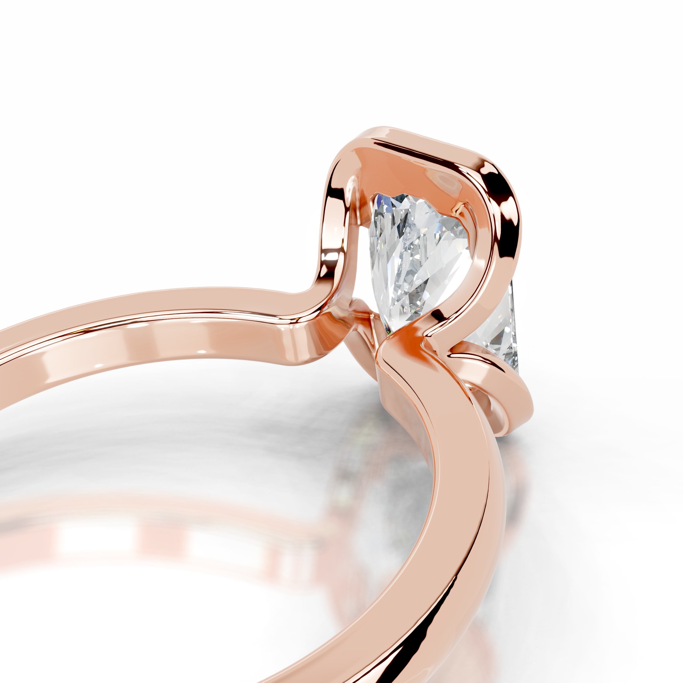 Thor Diamond Engagement Ring - 14K Rose Gold