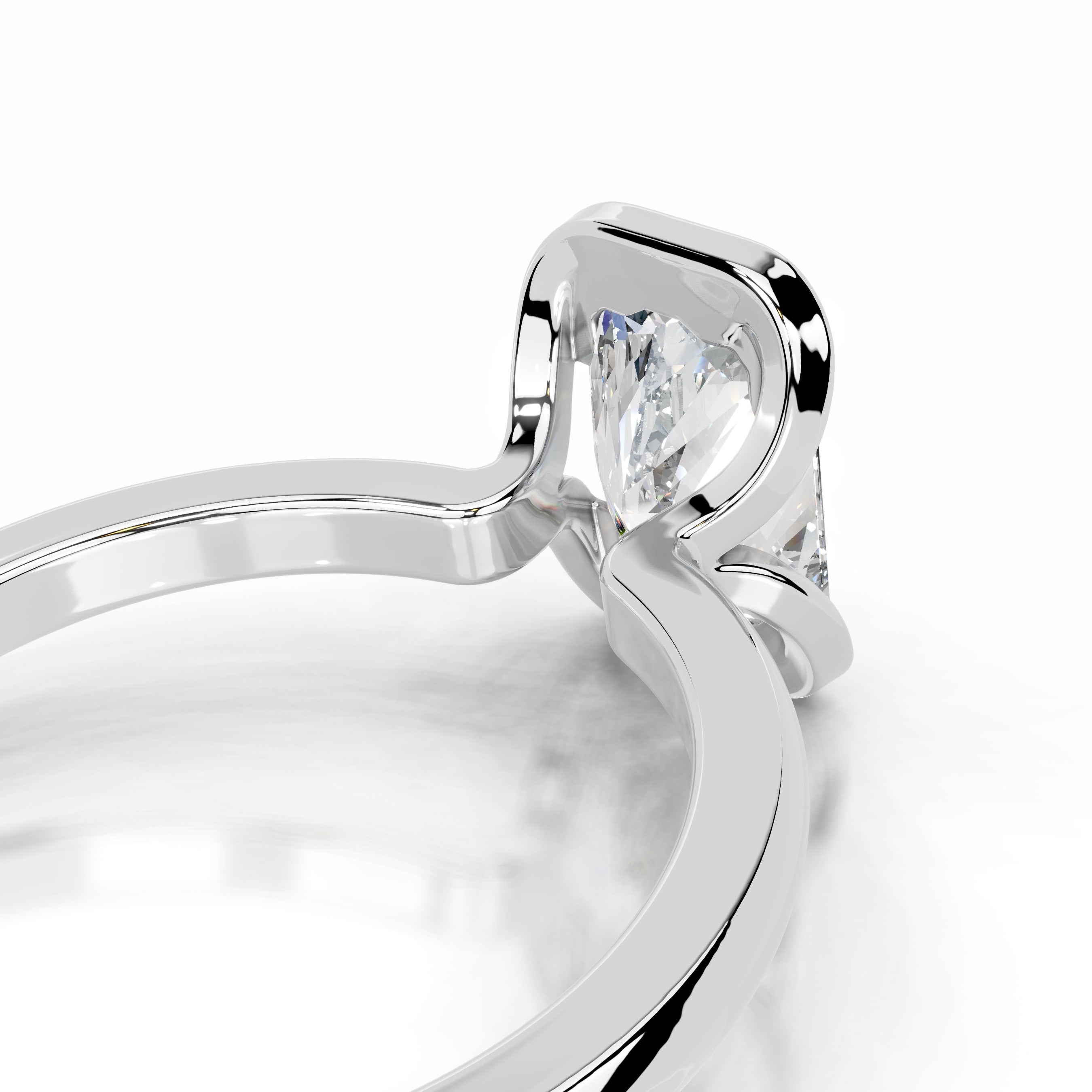 Thor Diamond Engagement Ring - 14K White Gold