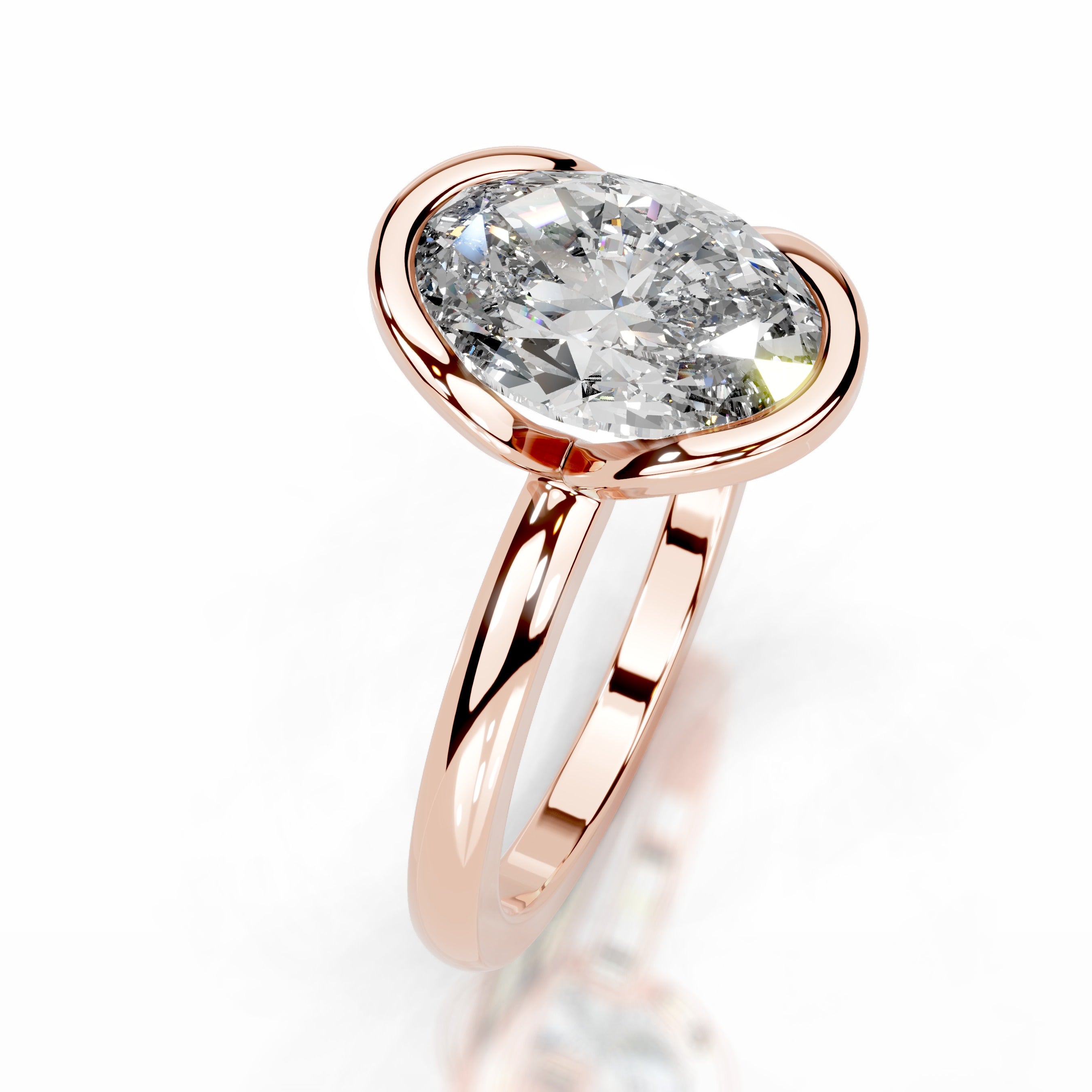 Thor Diamond Engagement Ring - 14K Rose Gold