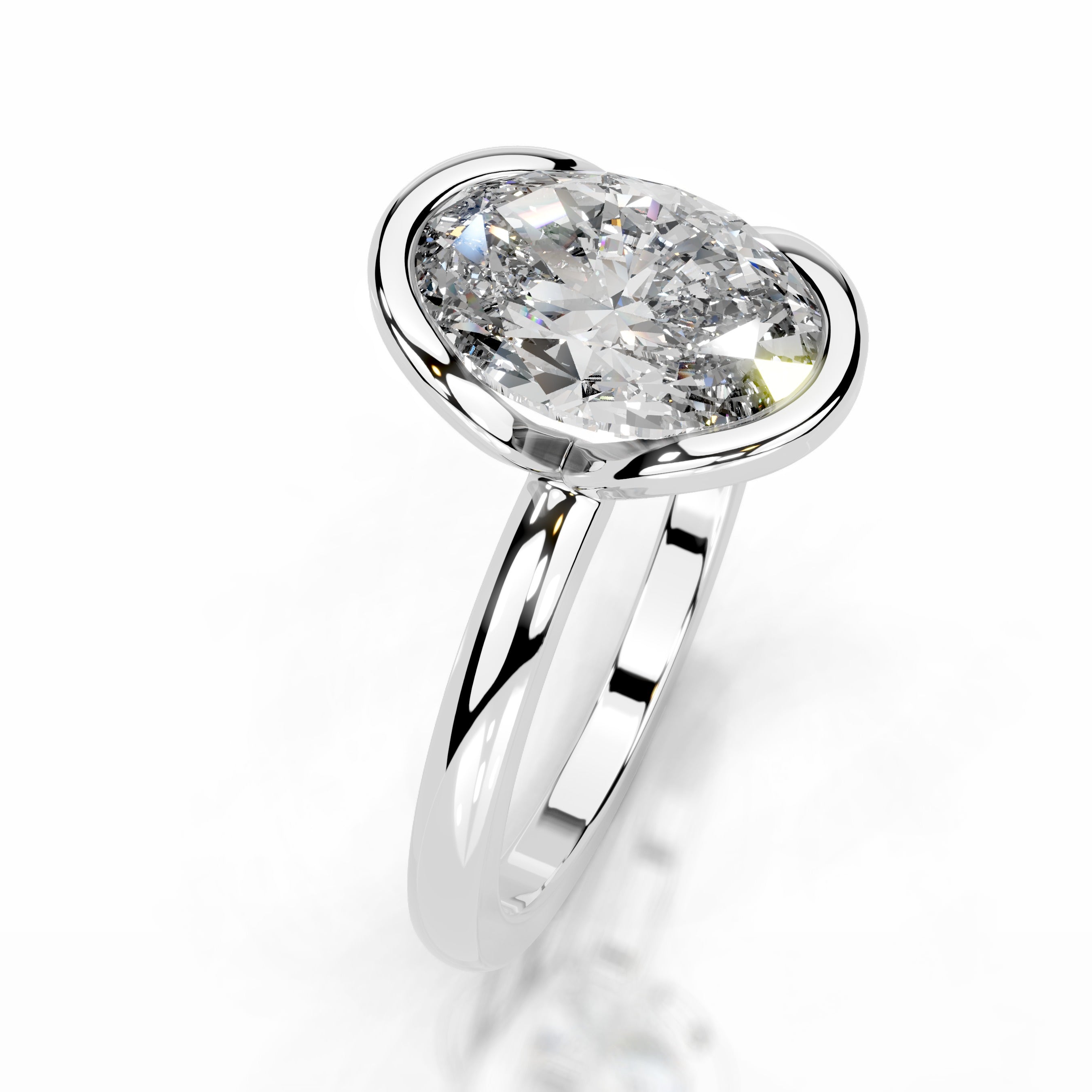 Thor Diamond Engagement Ring - 14K White Gold