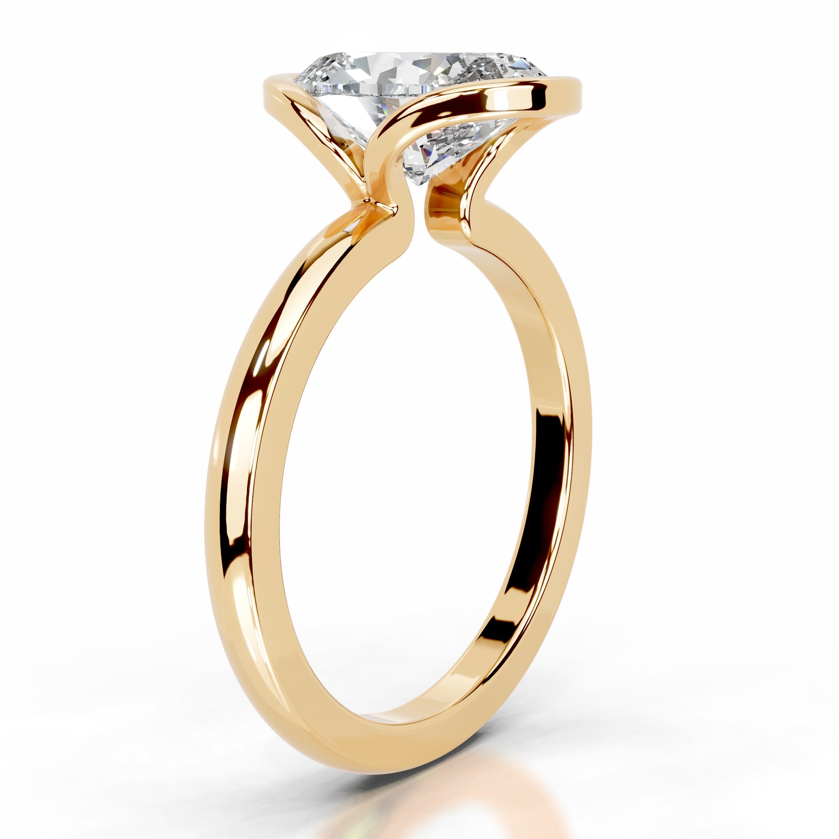 Thor Diamond Engagement Ring - 18K Yellow Gold