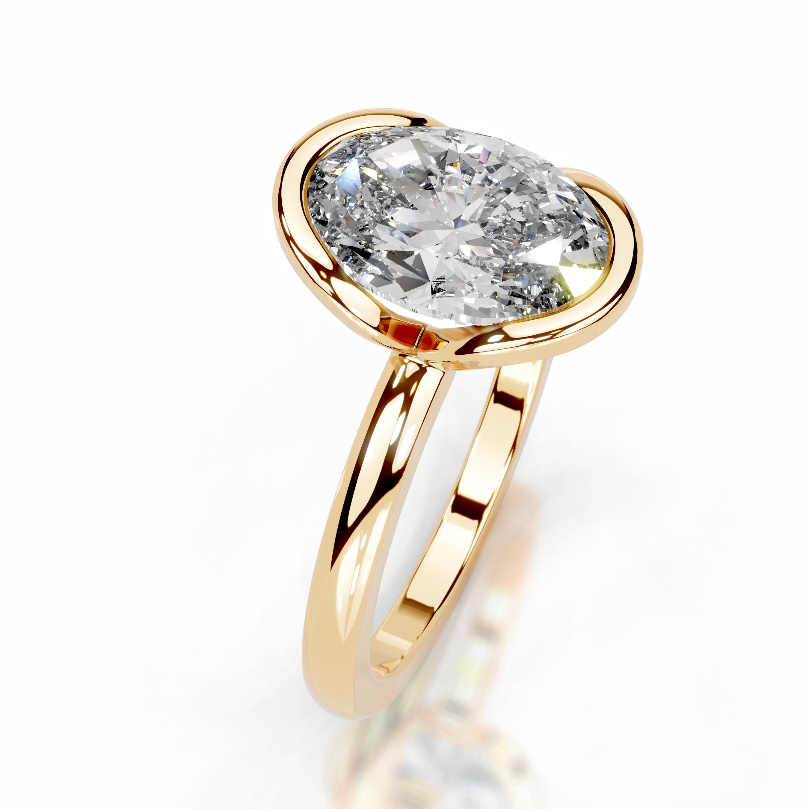 Thor Diamond Engagement Ring - 18K Yellow Gold