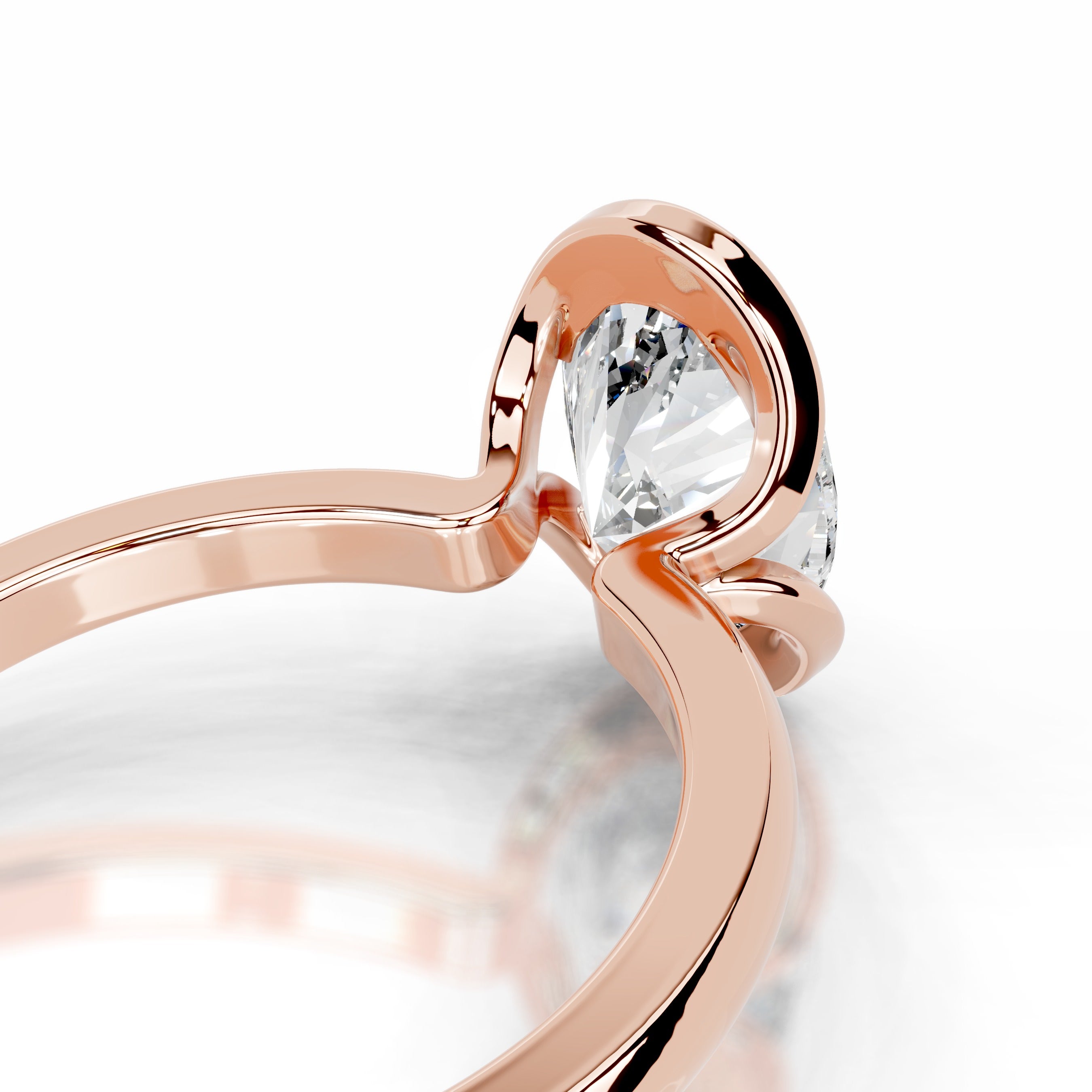 Thor Diamond Engagement Ring - 14K Rose Gold