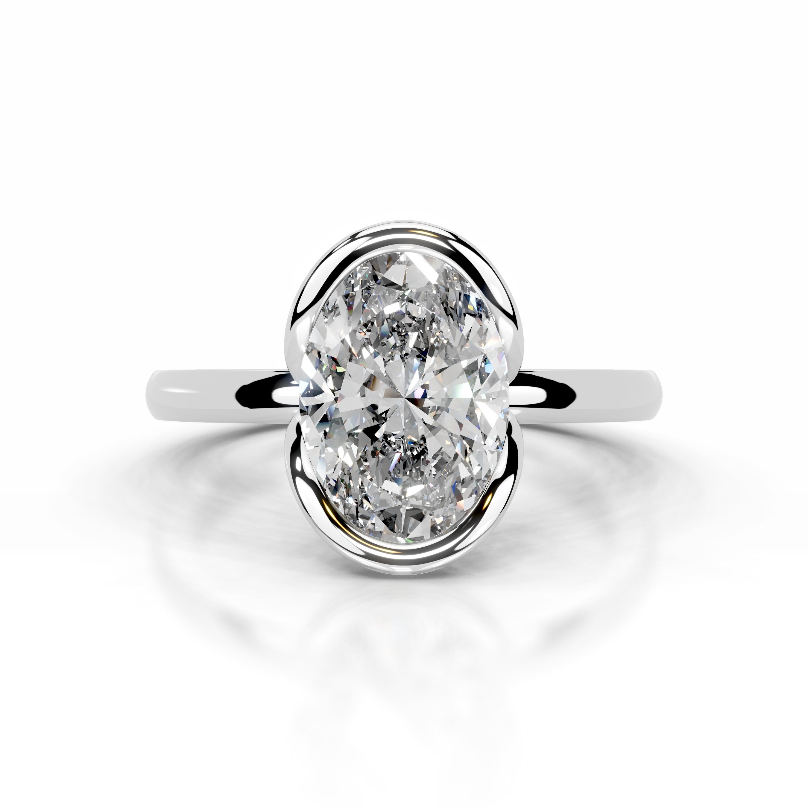 Thor Diamond Engagement Ring - 14K White Gold