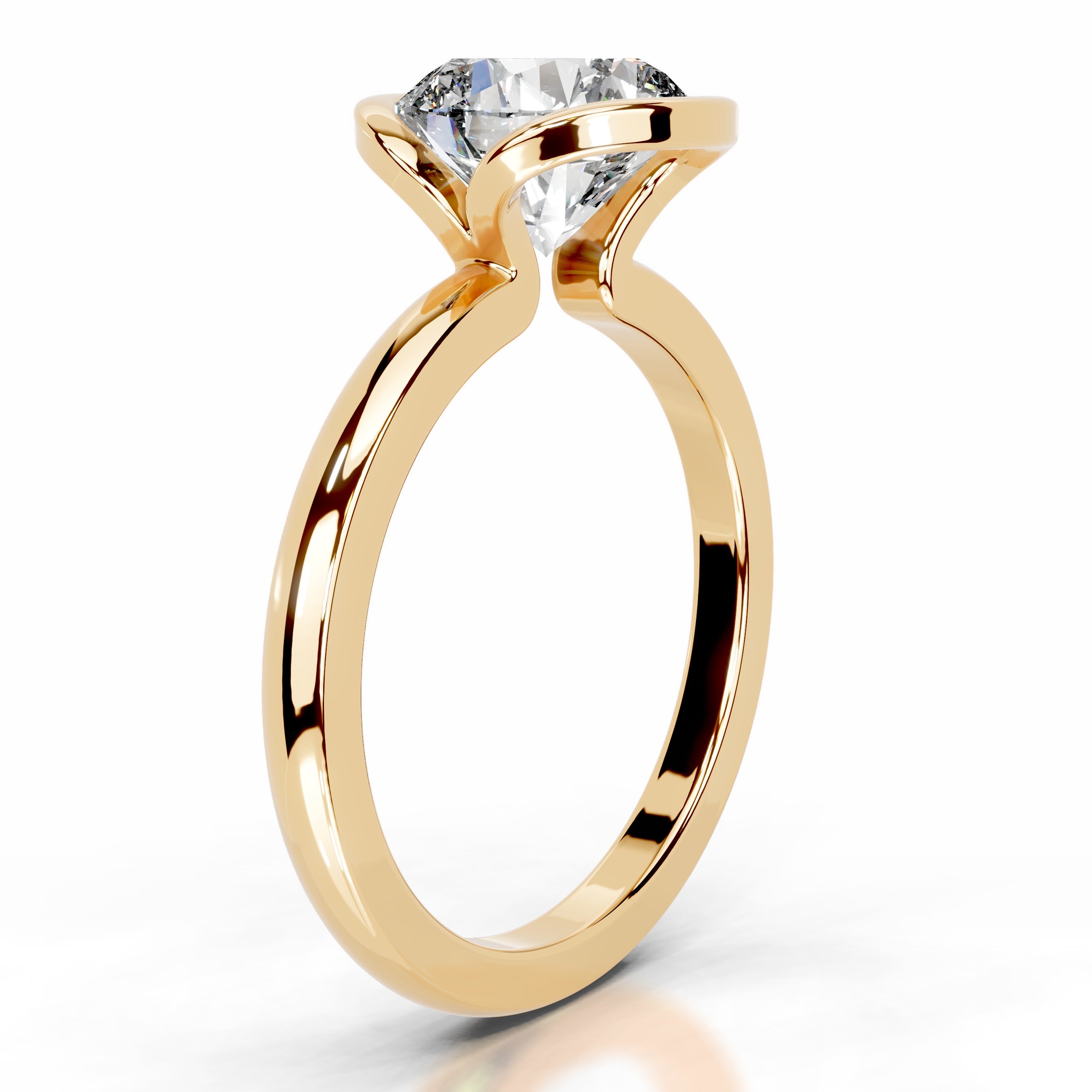 Thor Diamond Engagement Ring - 18K Yellow Gold