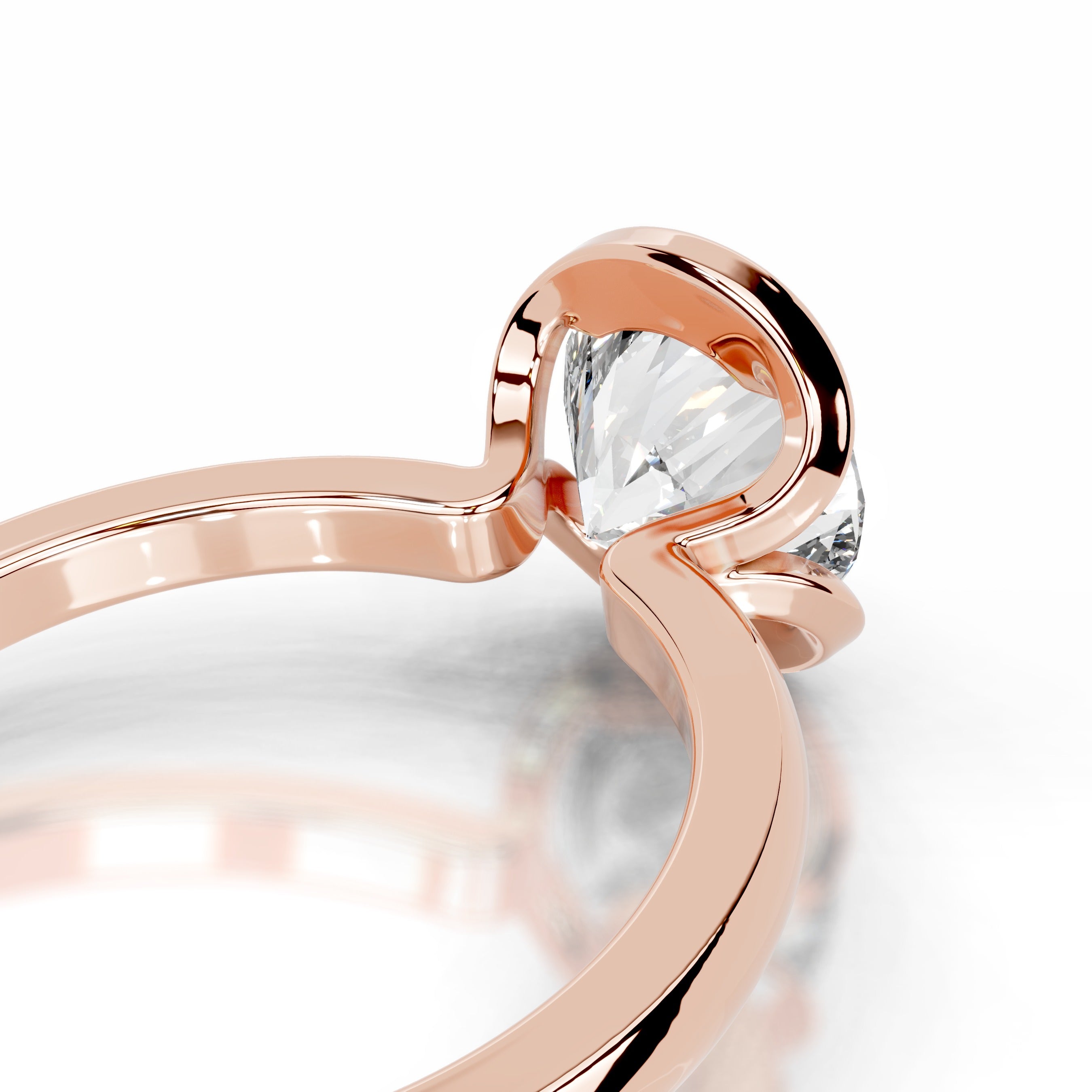 Thor Diamond Engagement Ring - 14K Rose Gold