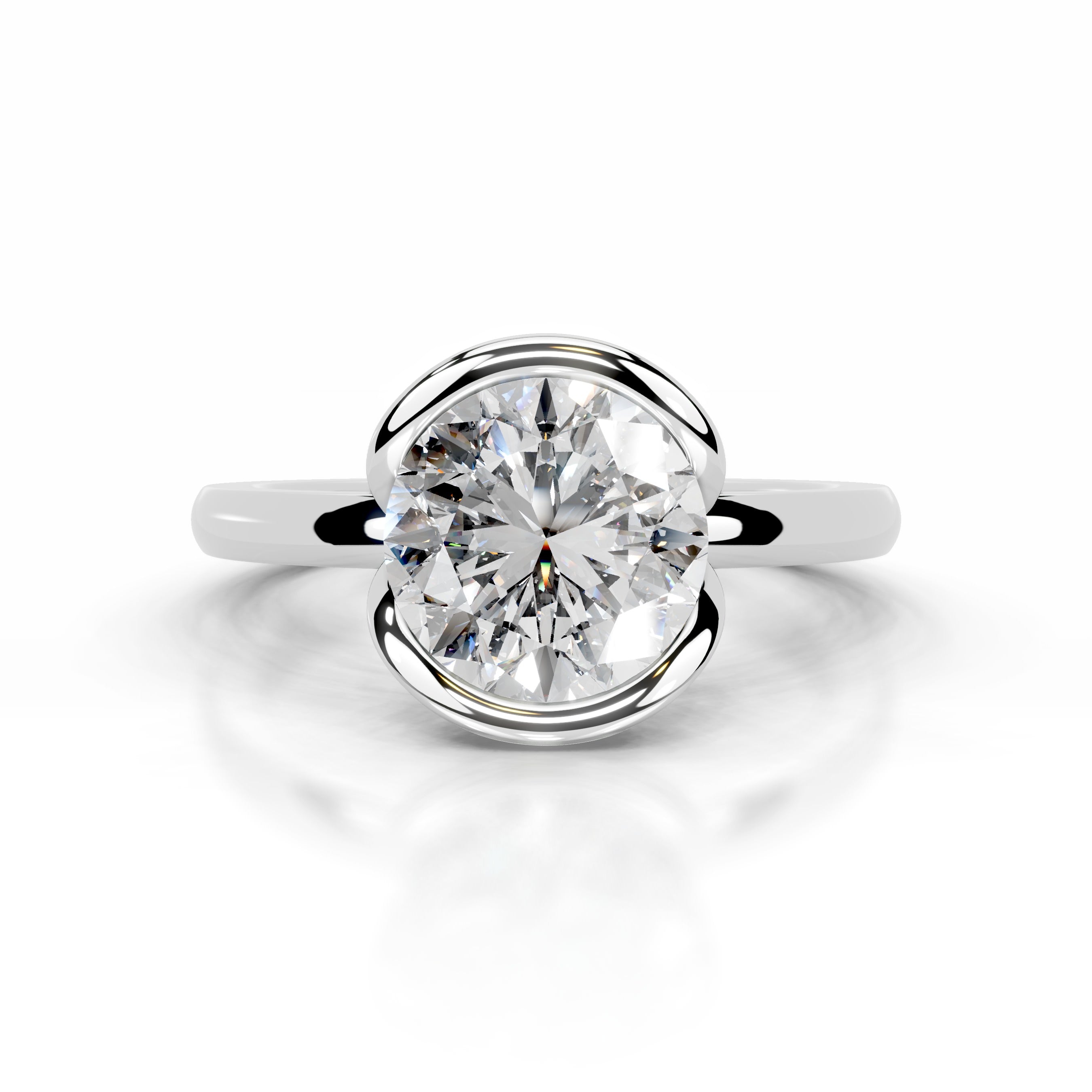 Thor Diamond Engagement Ring - 14K White Gold