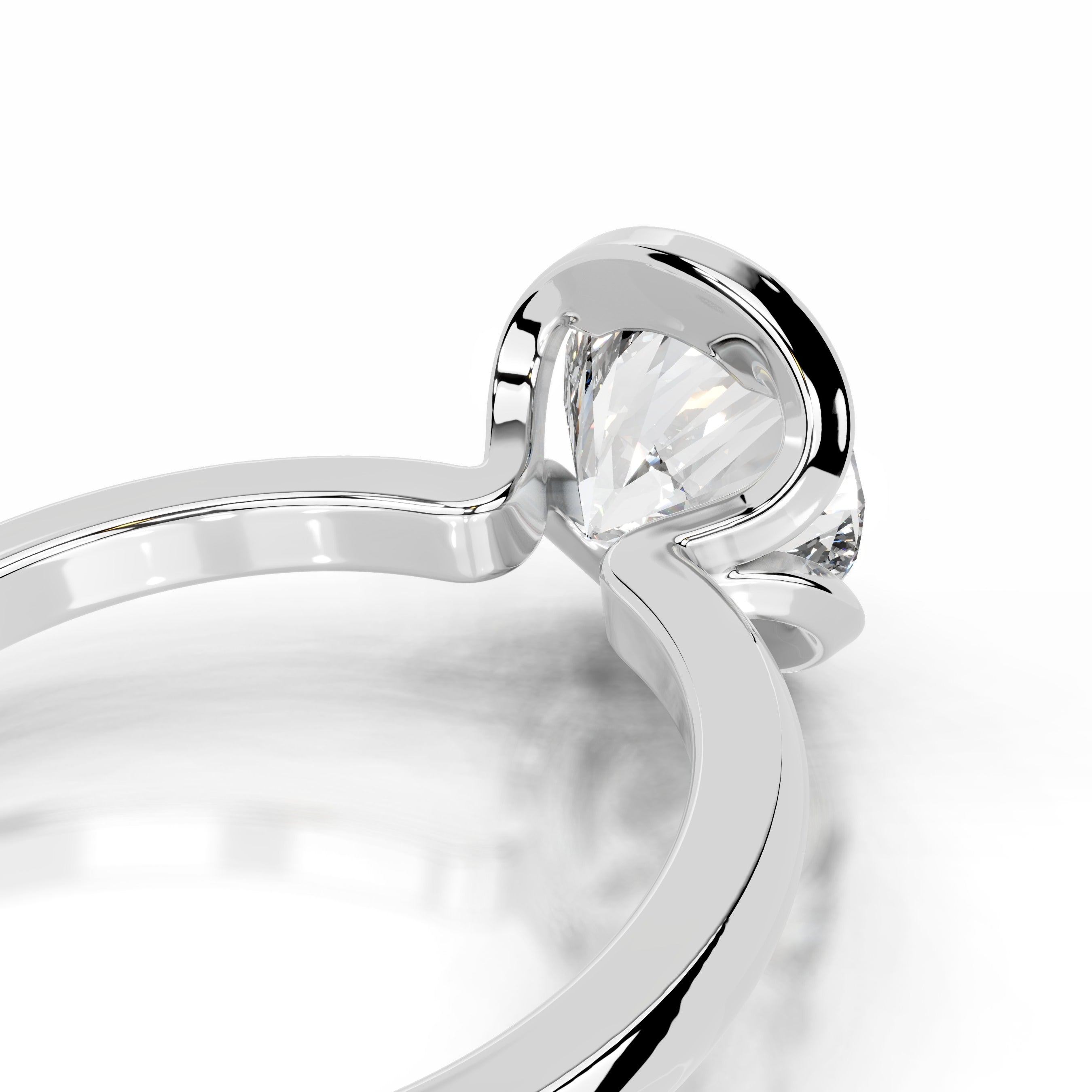 Thor Diamond Engagement Ring - 18K White Gold