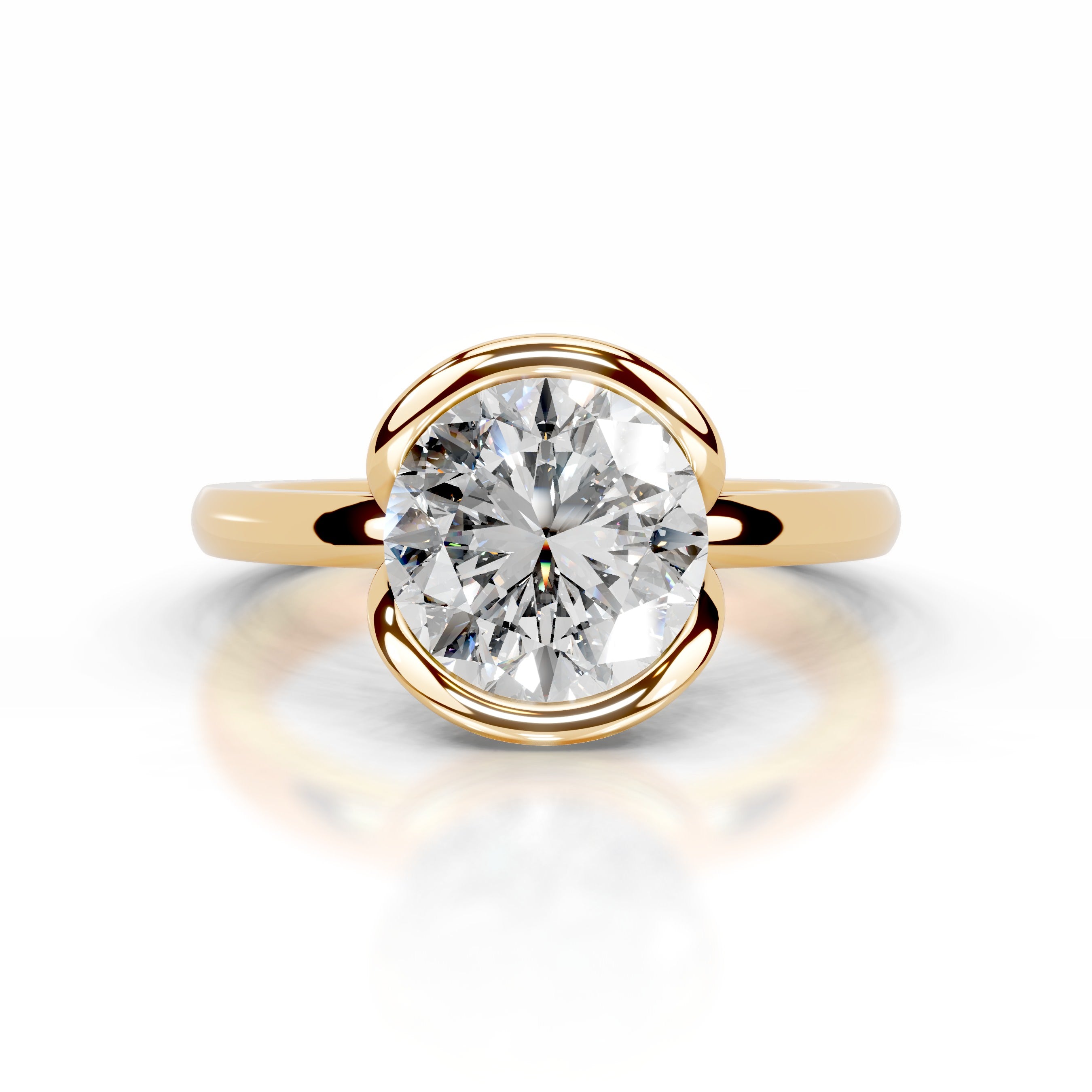 Thor Diamond Engagement Ring - 18K Yellow Gold