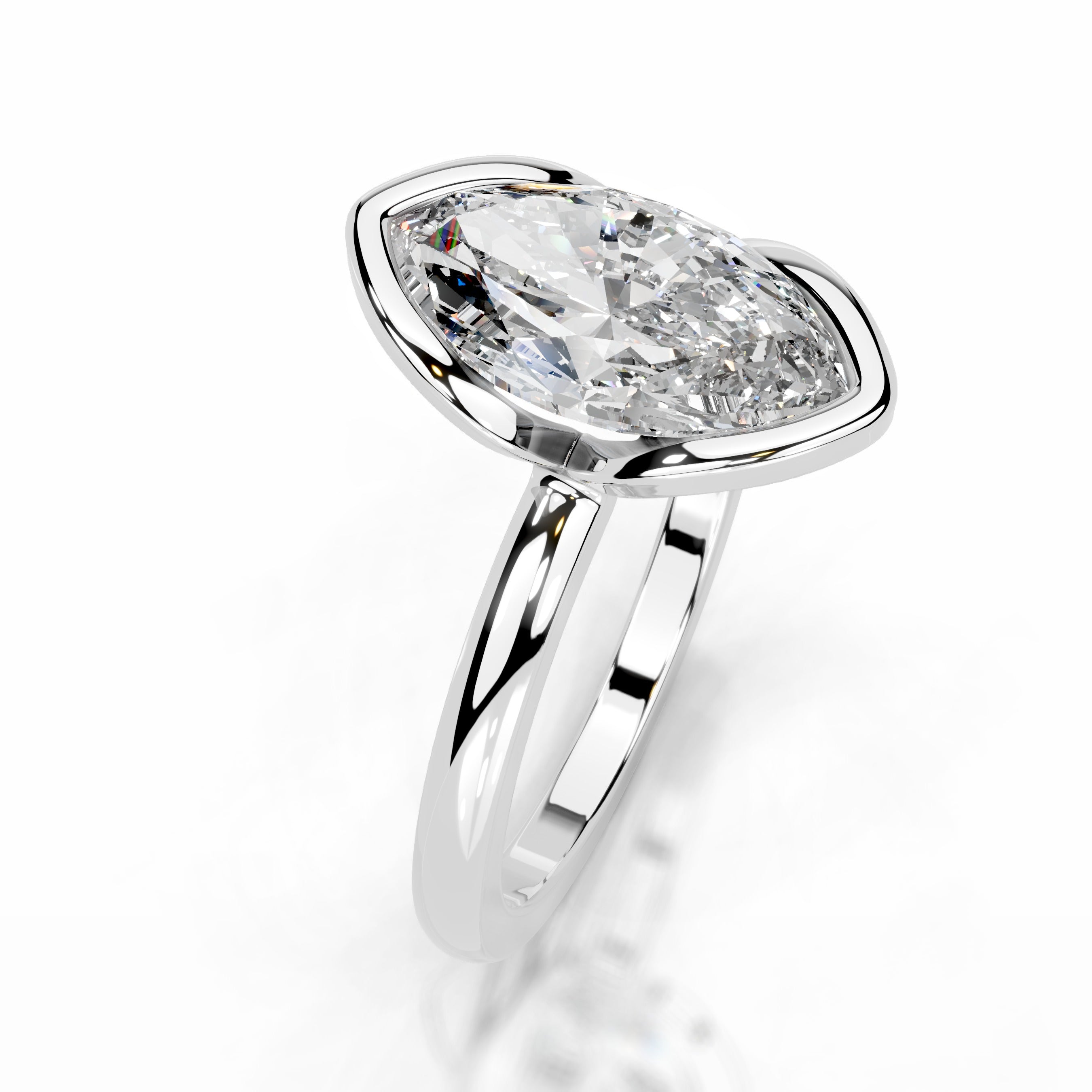 Thor Diamond Engagement Ring - 14K White Gold