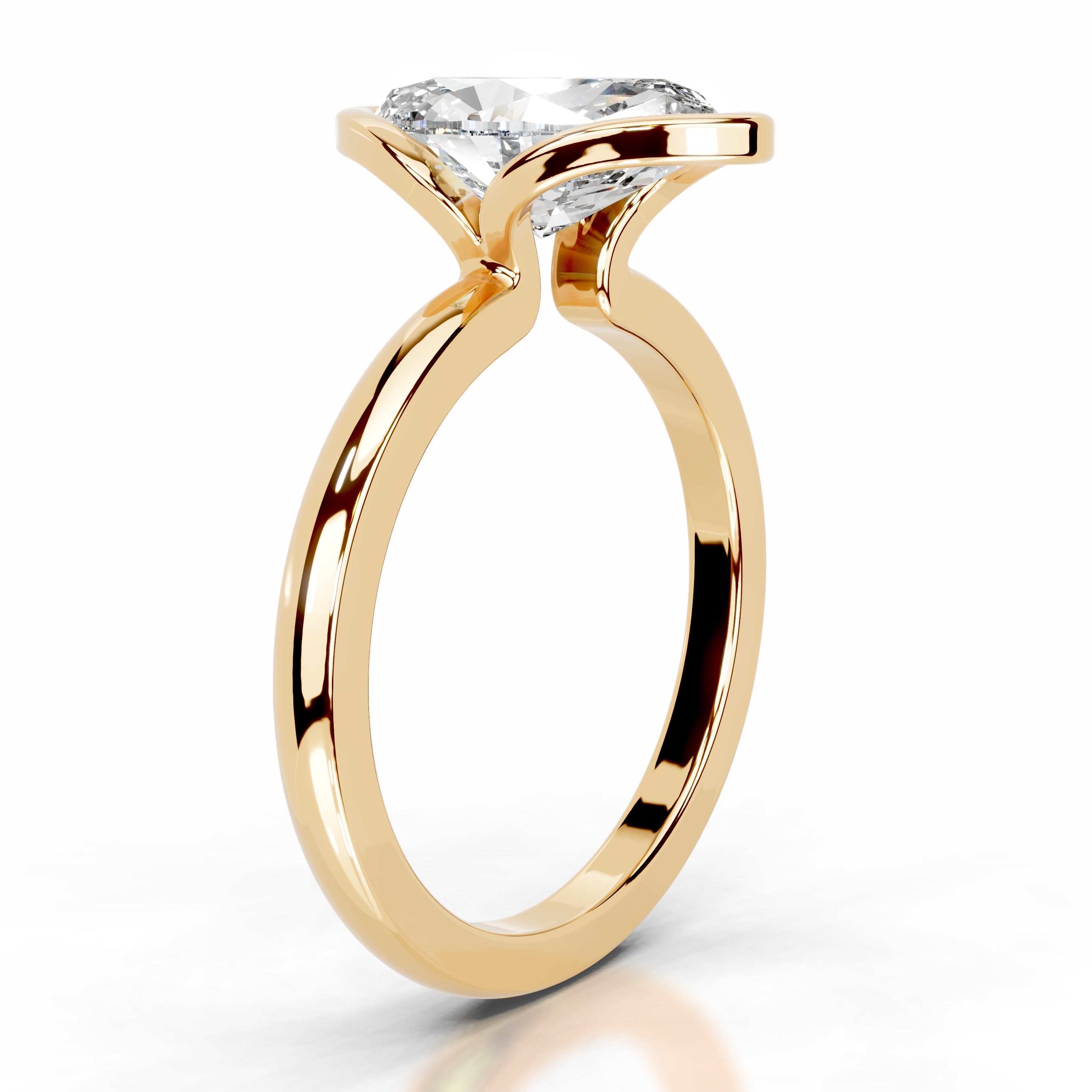 Thor Diamond Engagement Ring - 18K Yellow Gold