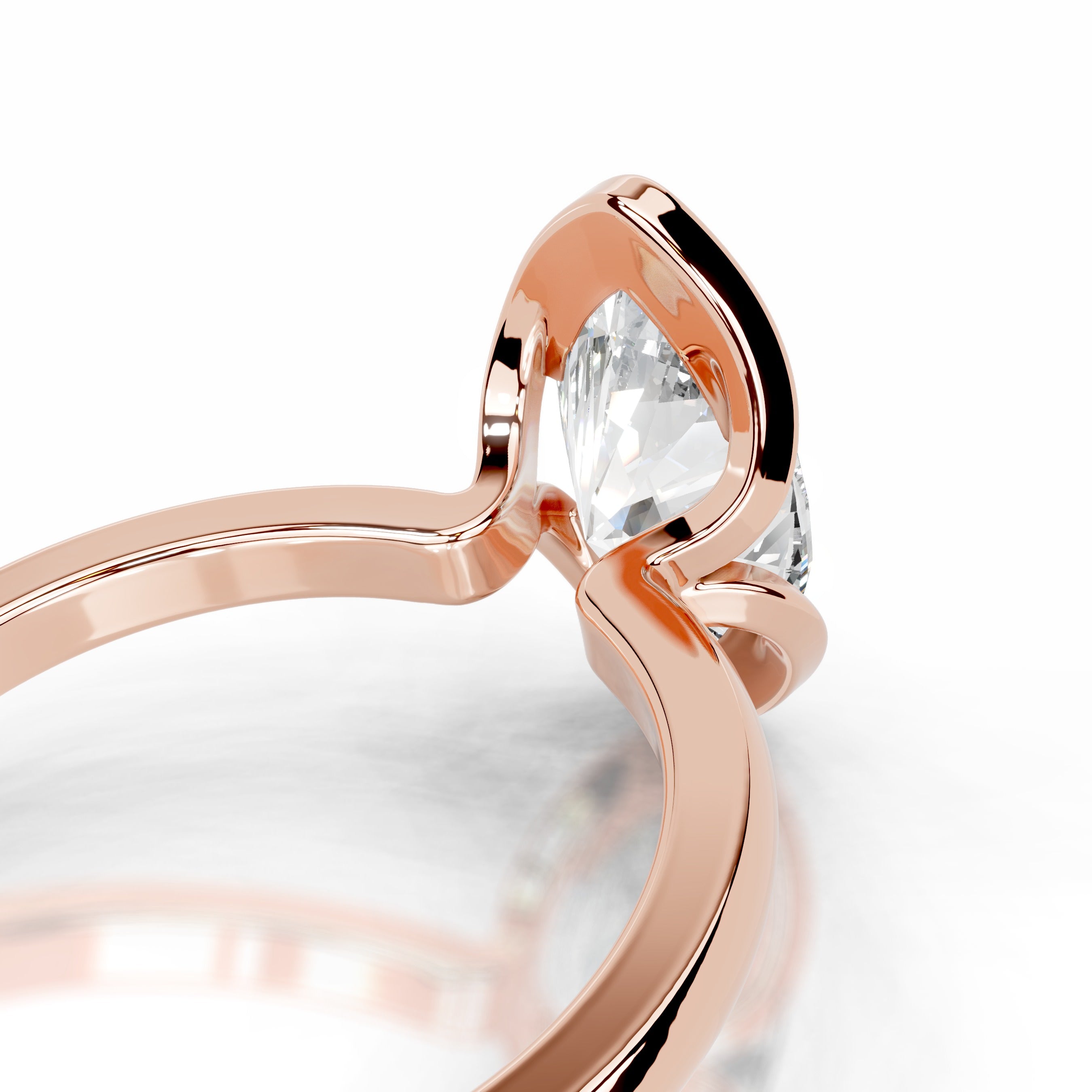 Thor Diamond Engagement Ring - 14K Rose Gold