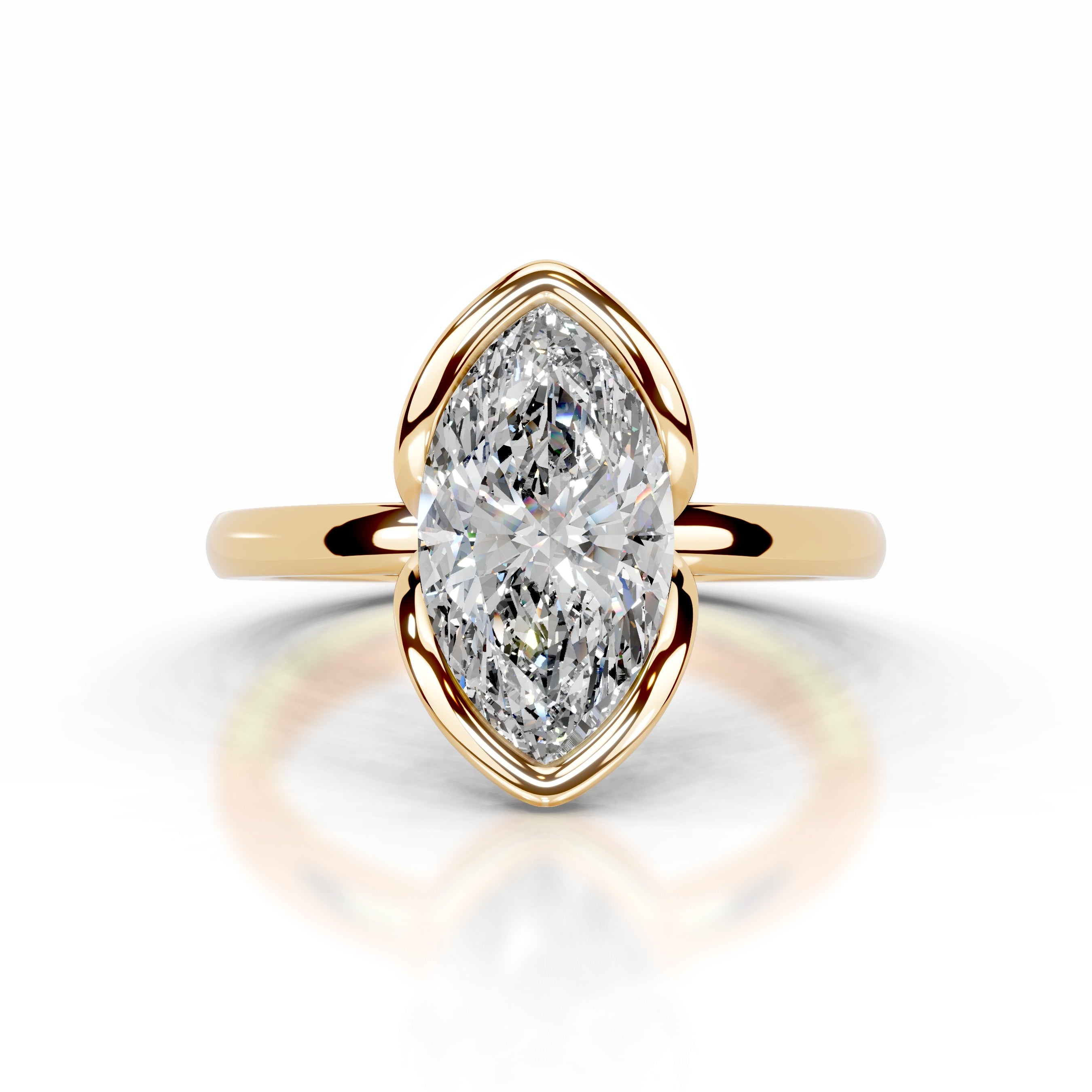 Thor Diamond Engagement Ring - 18K Yellow Gold