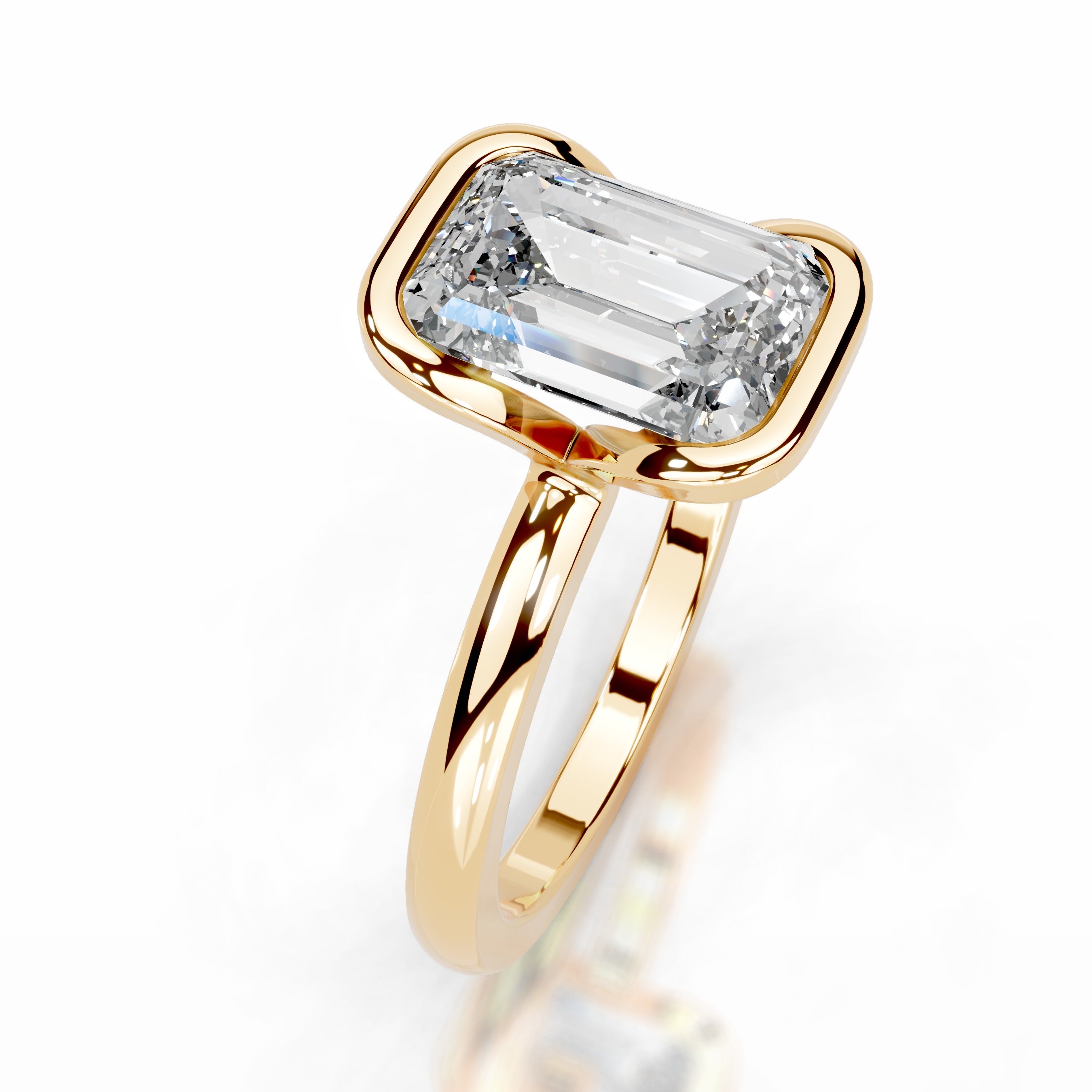 Thor Diamond Engagement Ring - 18K Yellow Gold