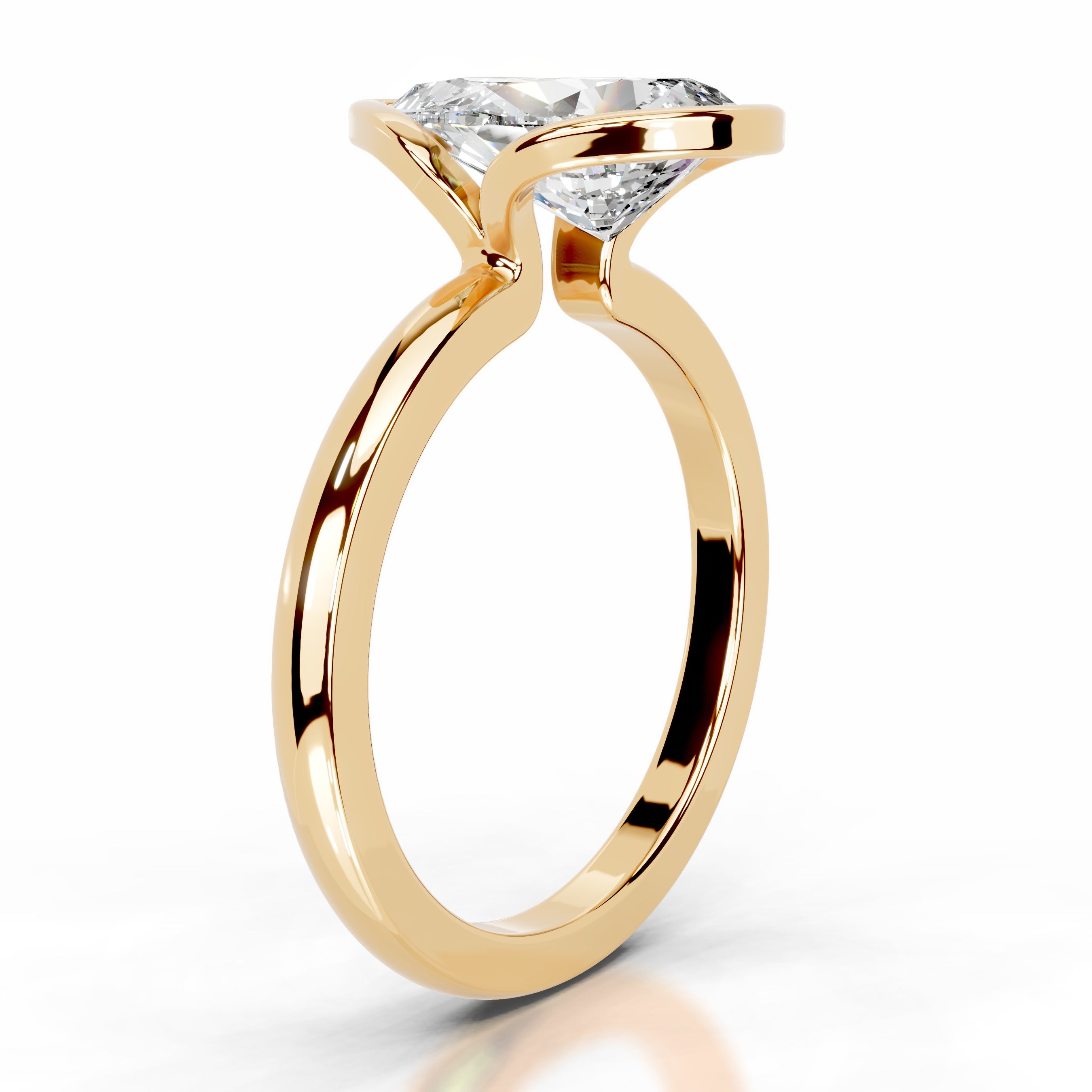 Thor Diamond Engagement Ring - 18K Yellow Gold