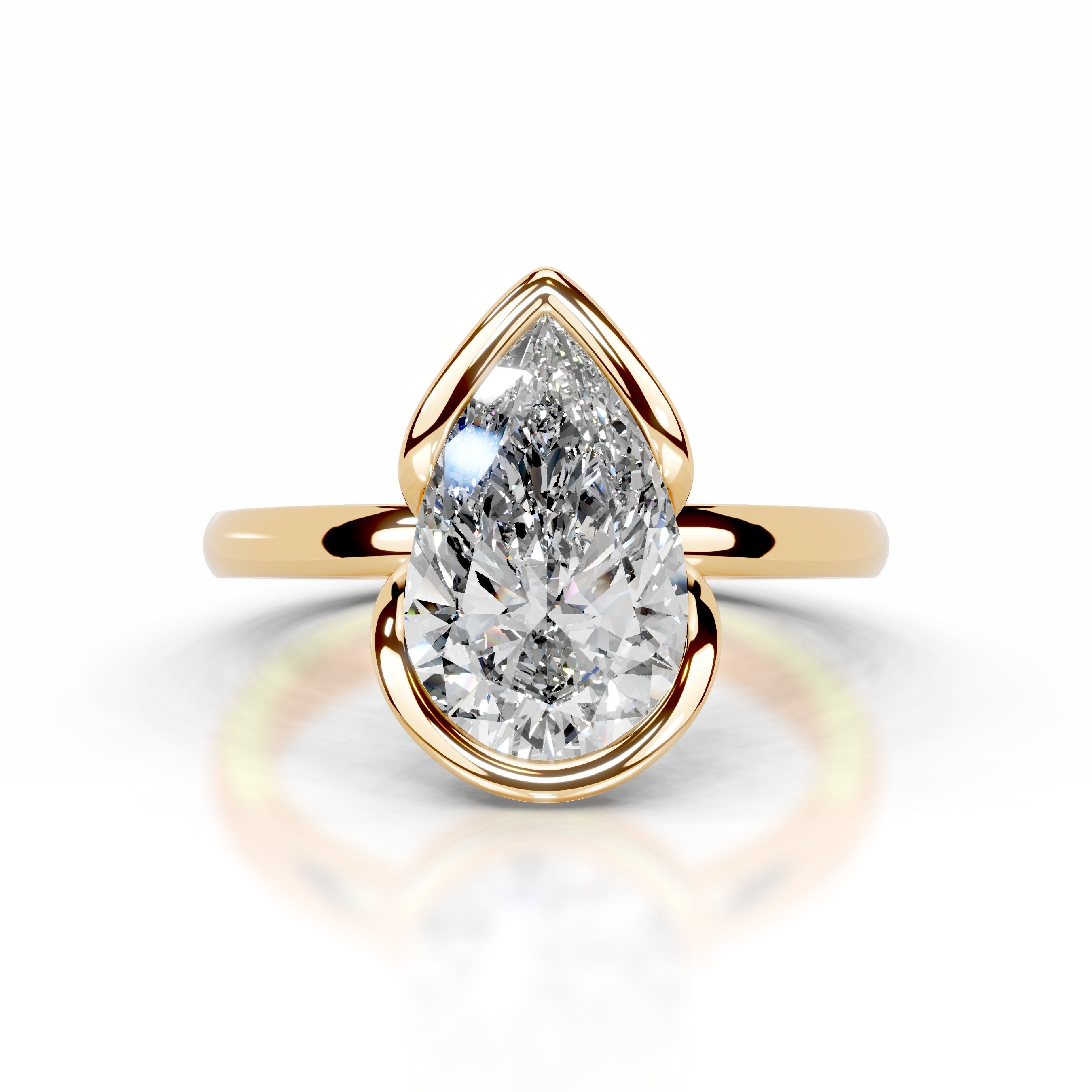 Thor Diamond Engagement Ring - 18K Yellow Gold