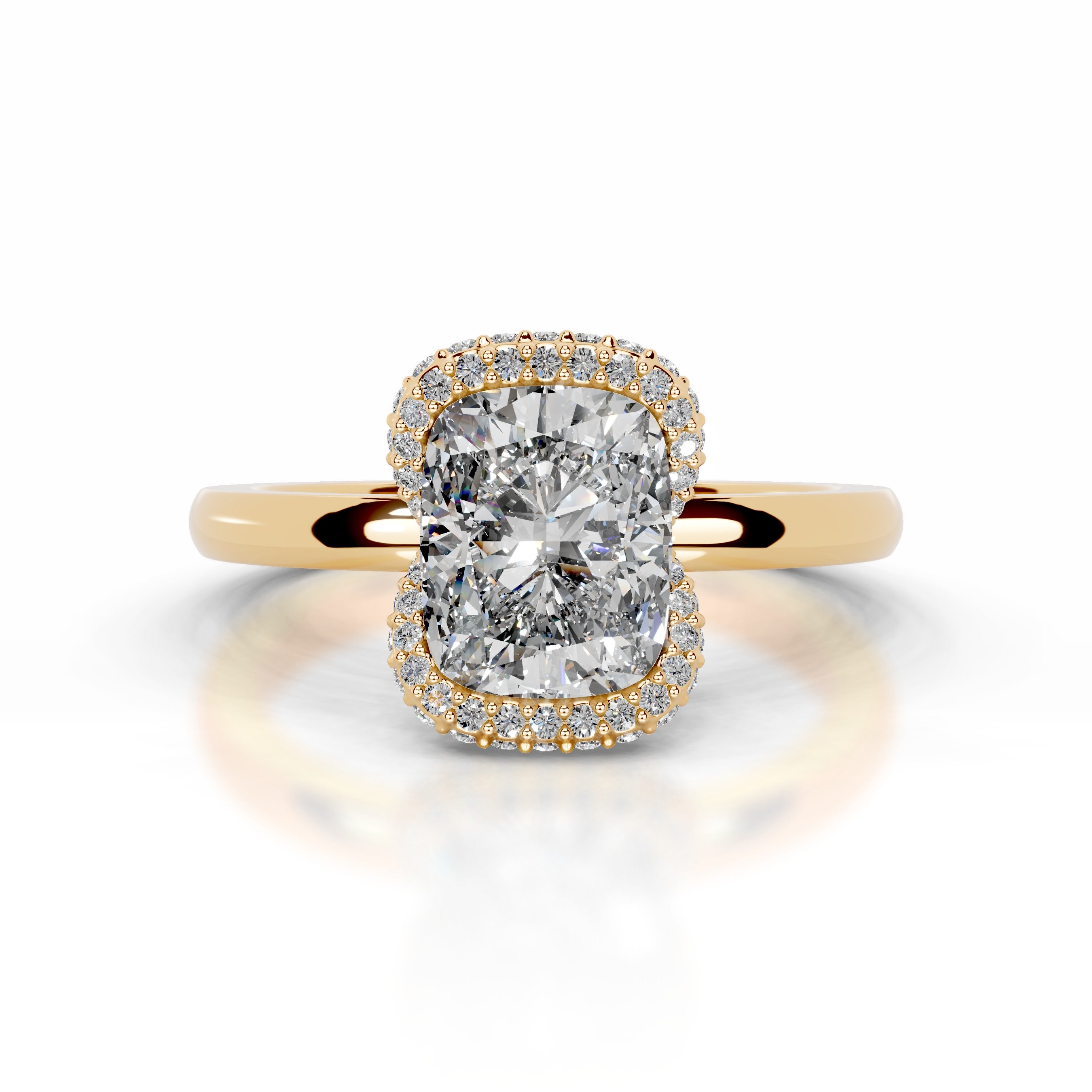 Bowie Diamond Engagement Ring - 18K Yellow Gold