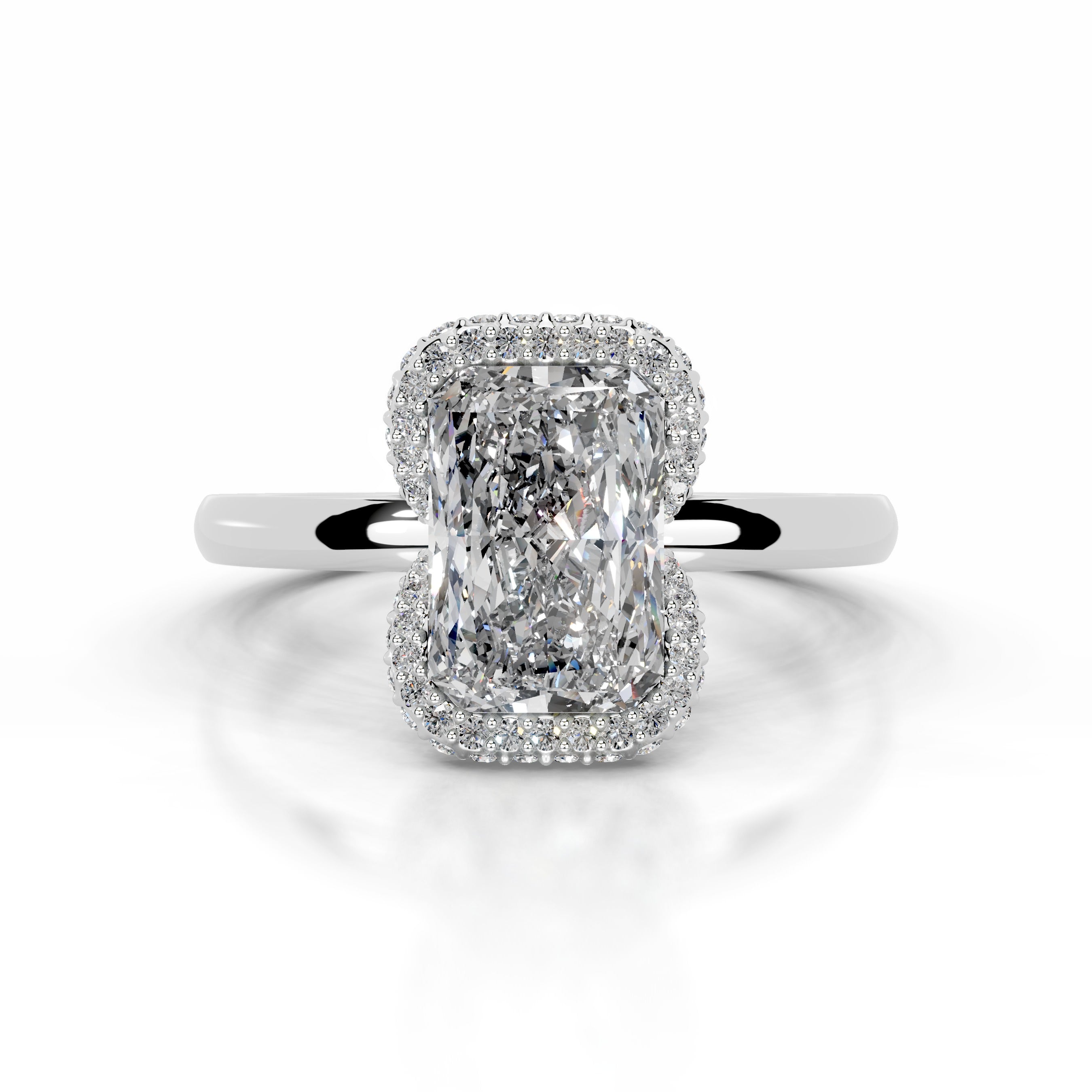 Bowie Diamond Engagement Ring - Platinum