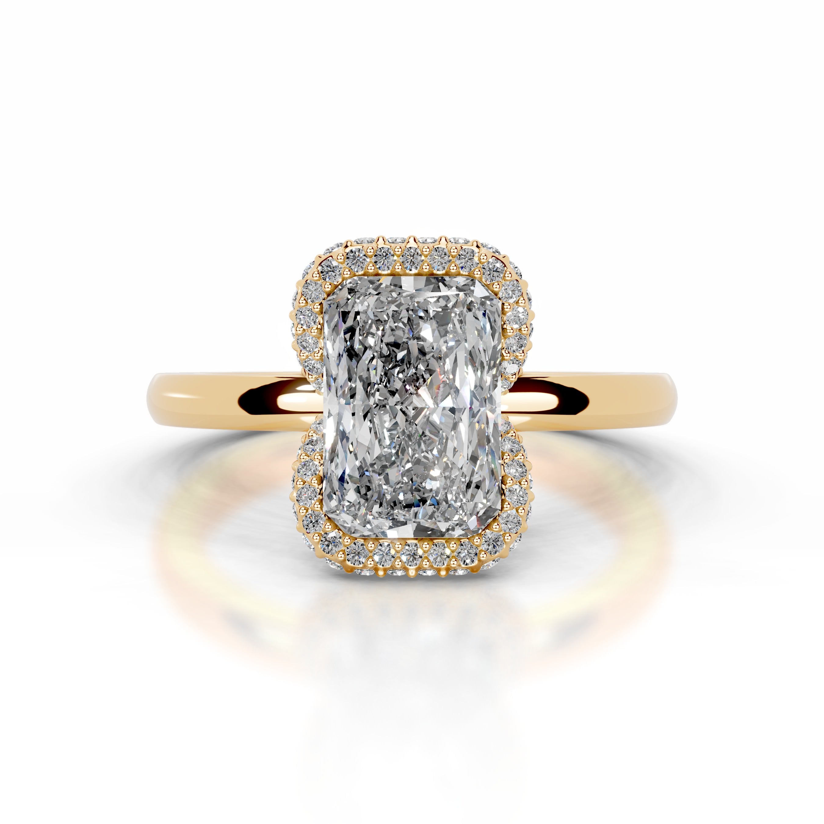 Bowie Diamond Engagement Ring - 18K Yellow Gold