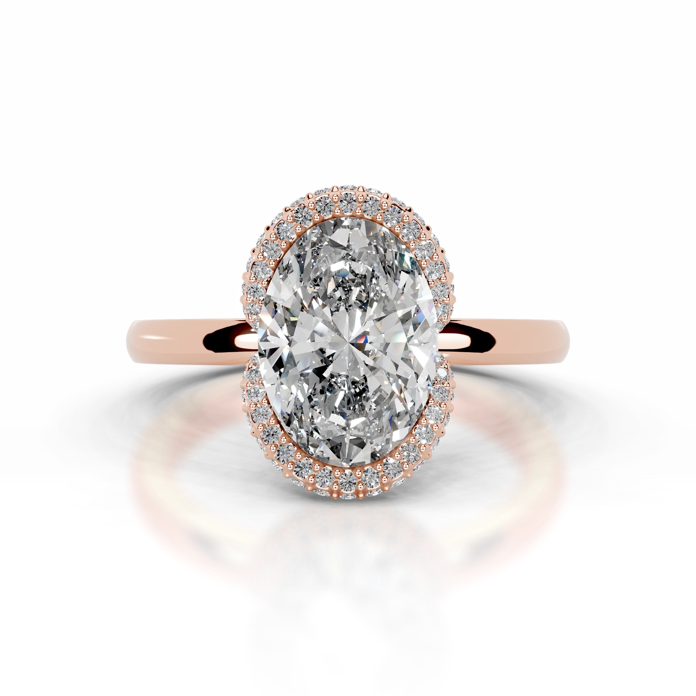 Bowie Diamond Engagement Ring - 14K Rose Gold