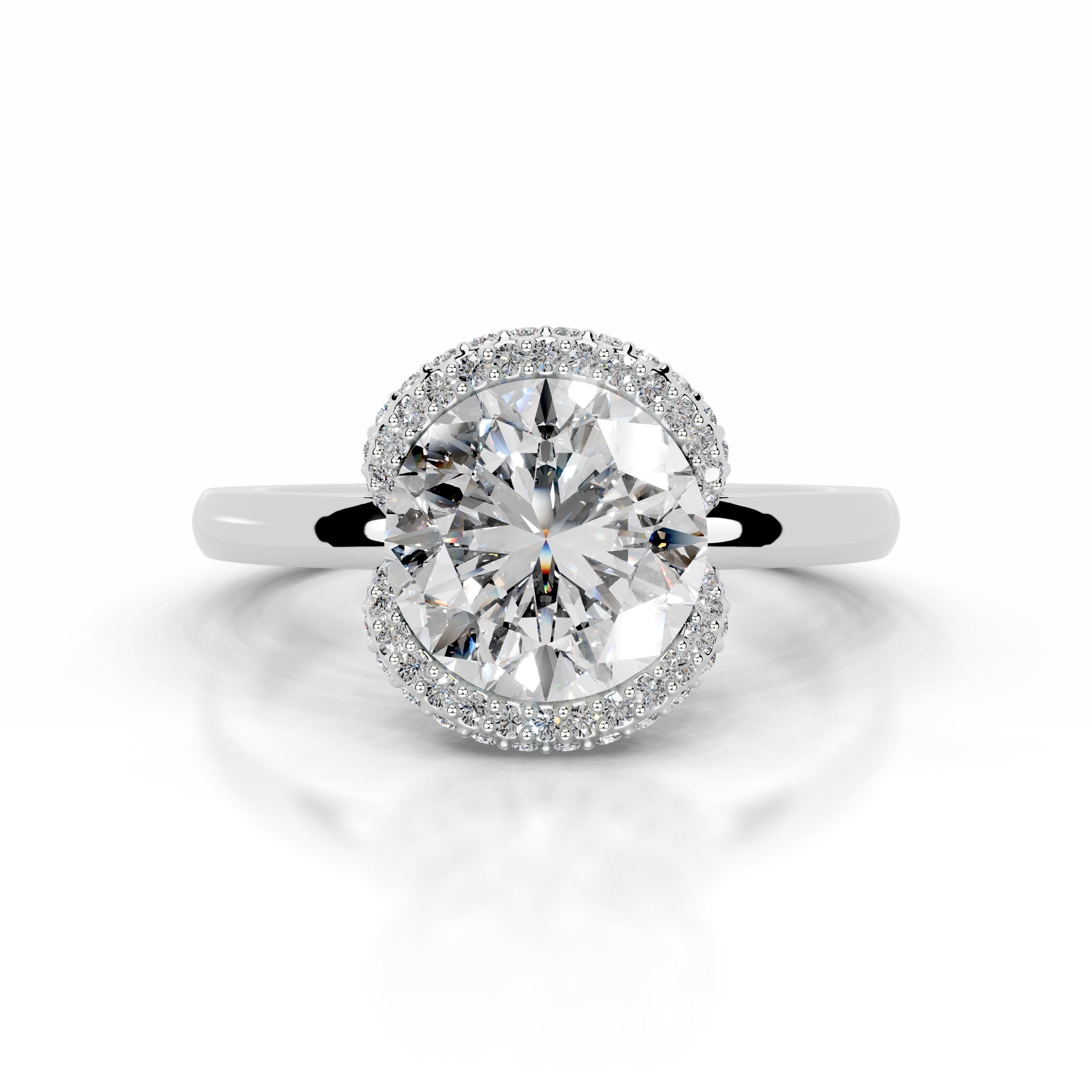 Bowie Diamond Engagement Ring - Platinum