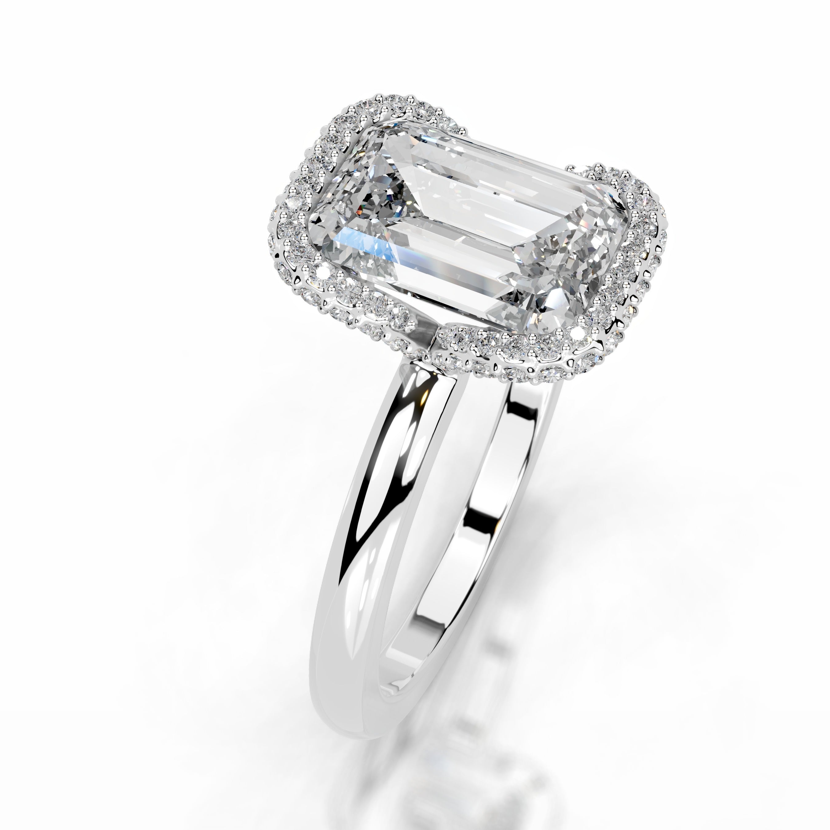 Bowie Diamond Engagement Ring - Platinum