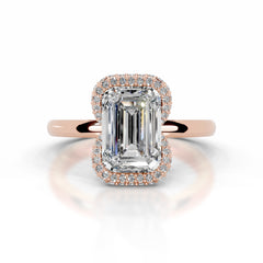 Bowie Diamond Engagement Ring - 14K Rose Gold