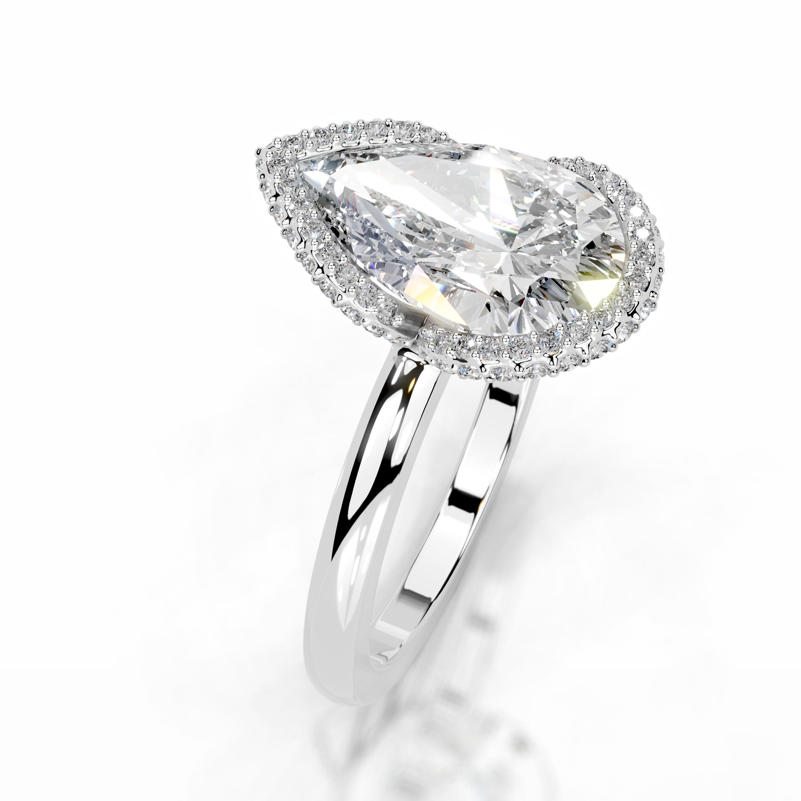 Bowie Diamond Engagement Ring Ring - Platinum