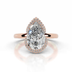 Bowie Diamond Engagement Ring - 14K Rose Gold