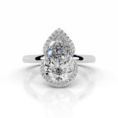 Bowie Diamond Engagement Ring - 14K White Gold