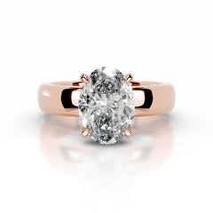 Lux Diamond Engagement Ring - 14K Rose Gold