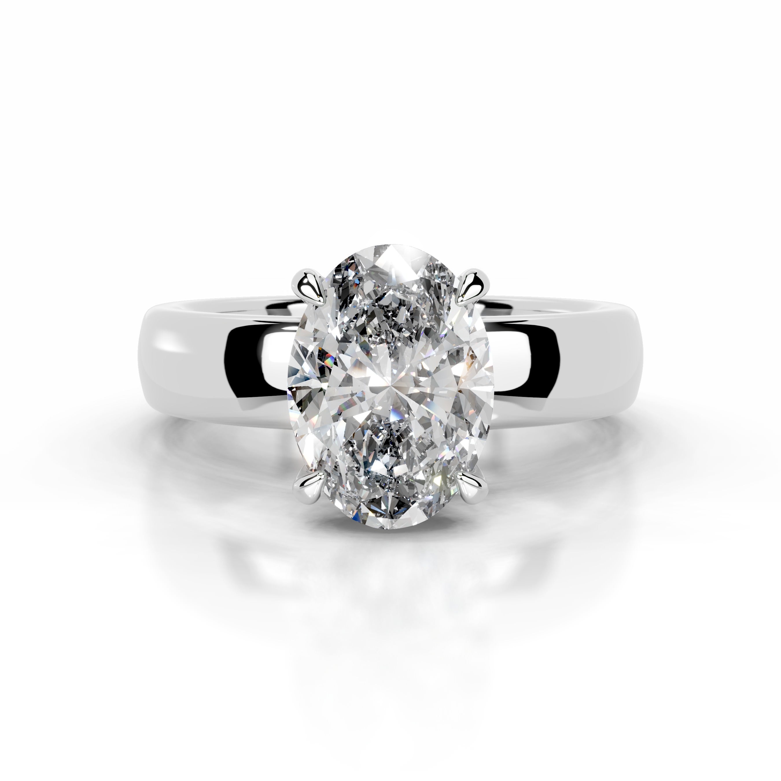 Lux Diamond Engagement Ring - Platinum