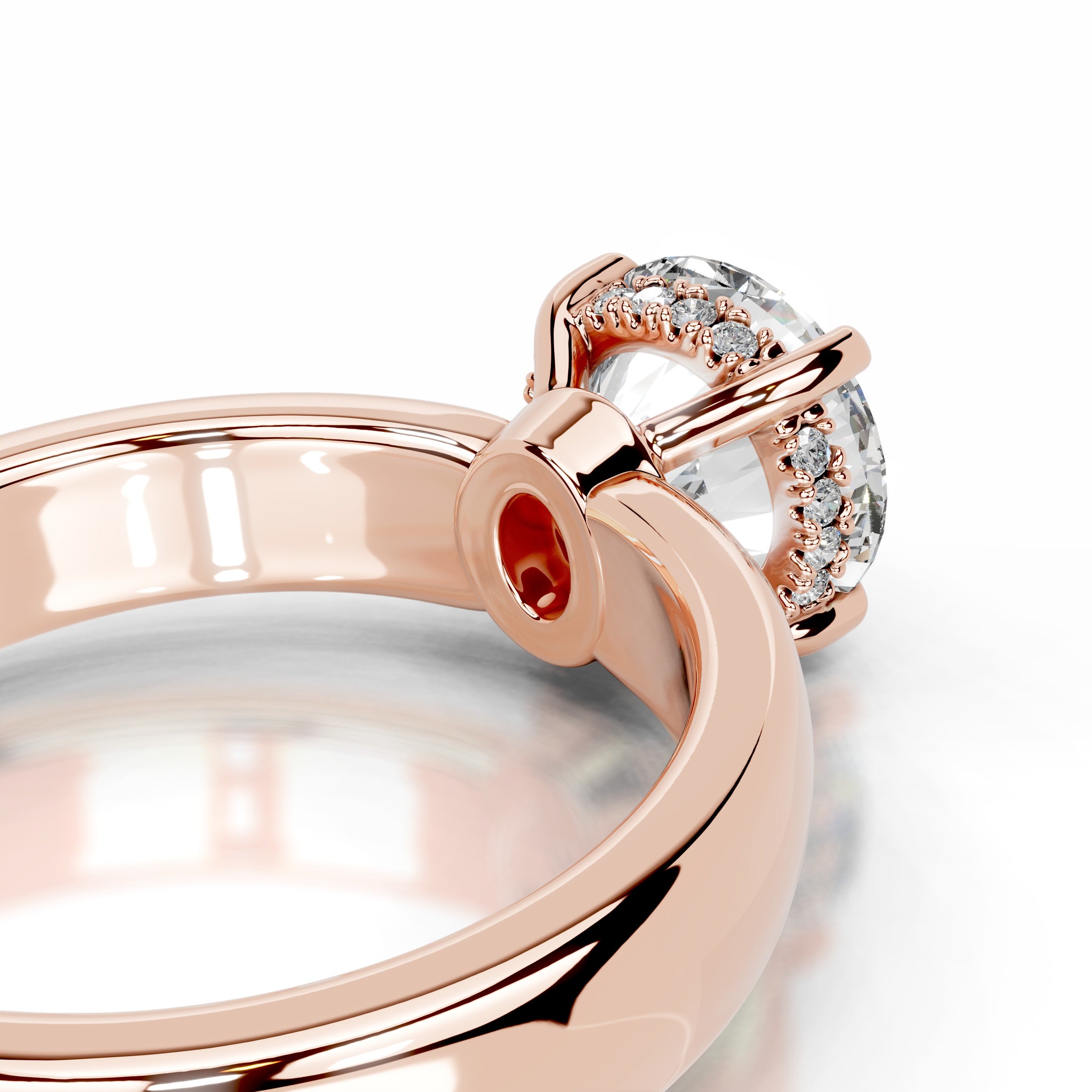 Lux Diamond Engagement Ring - 14K Rose Gold